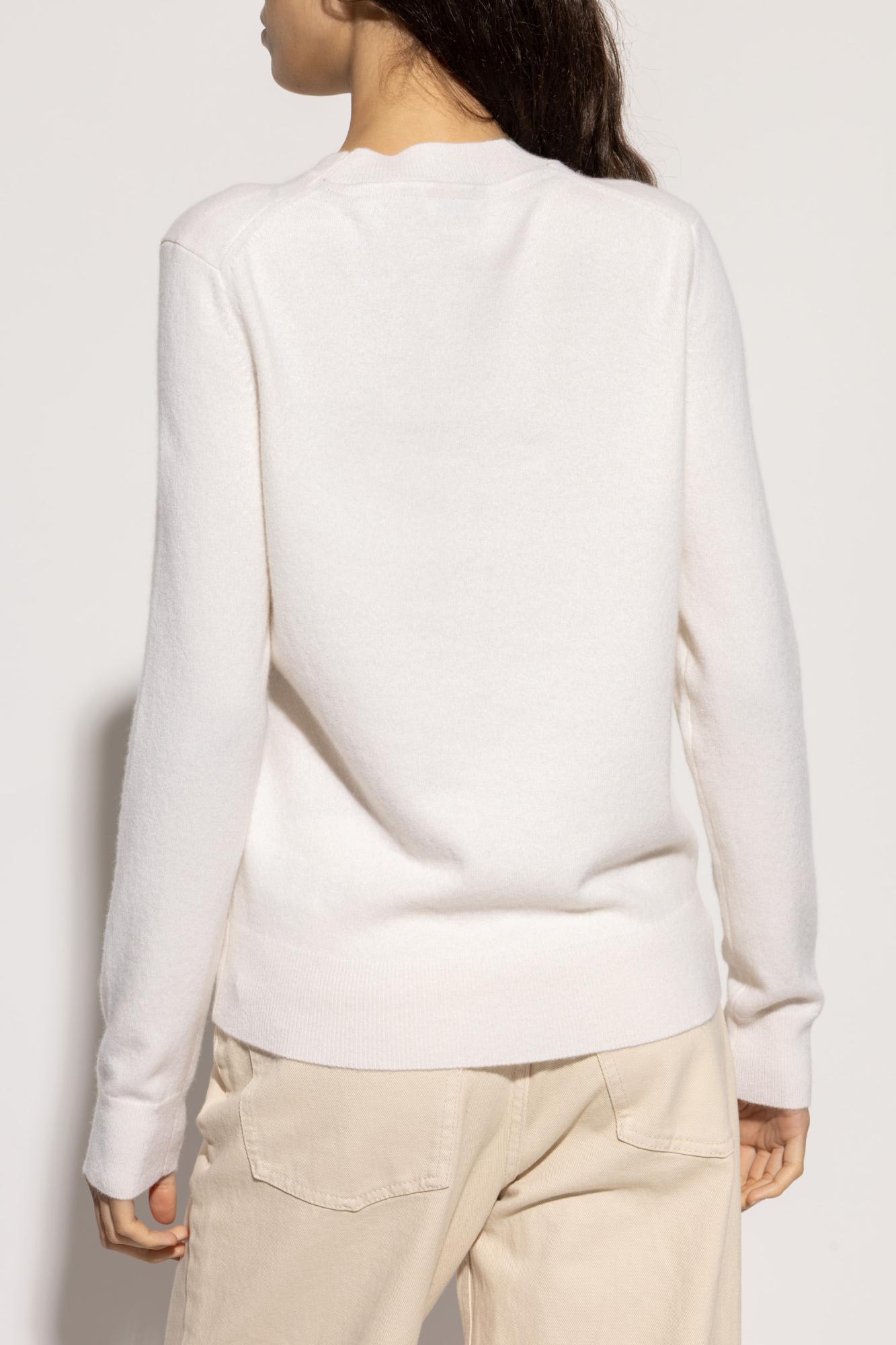 Burberry Cashmere Sweater In White