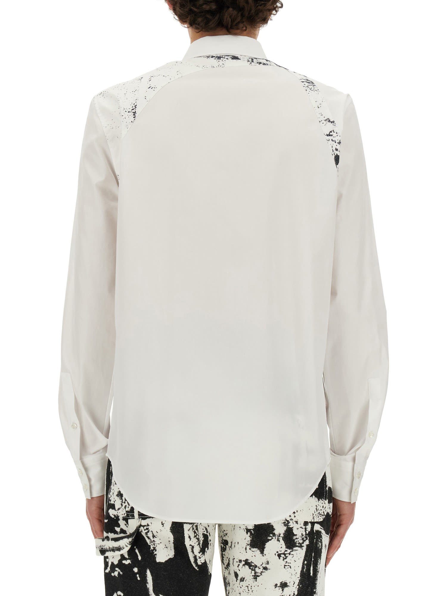 Shop Alexander Mcqueen Fold Harness Shirt In White