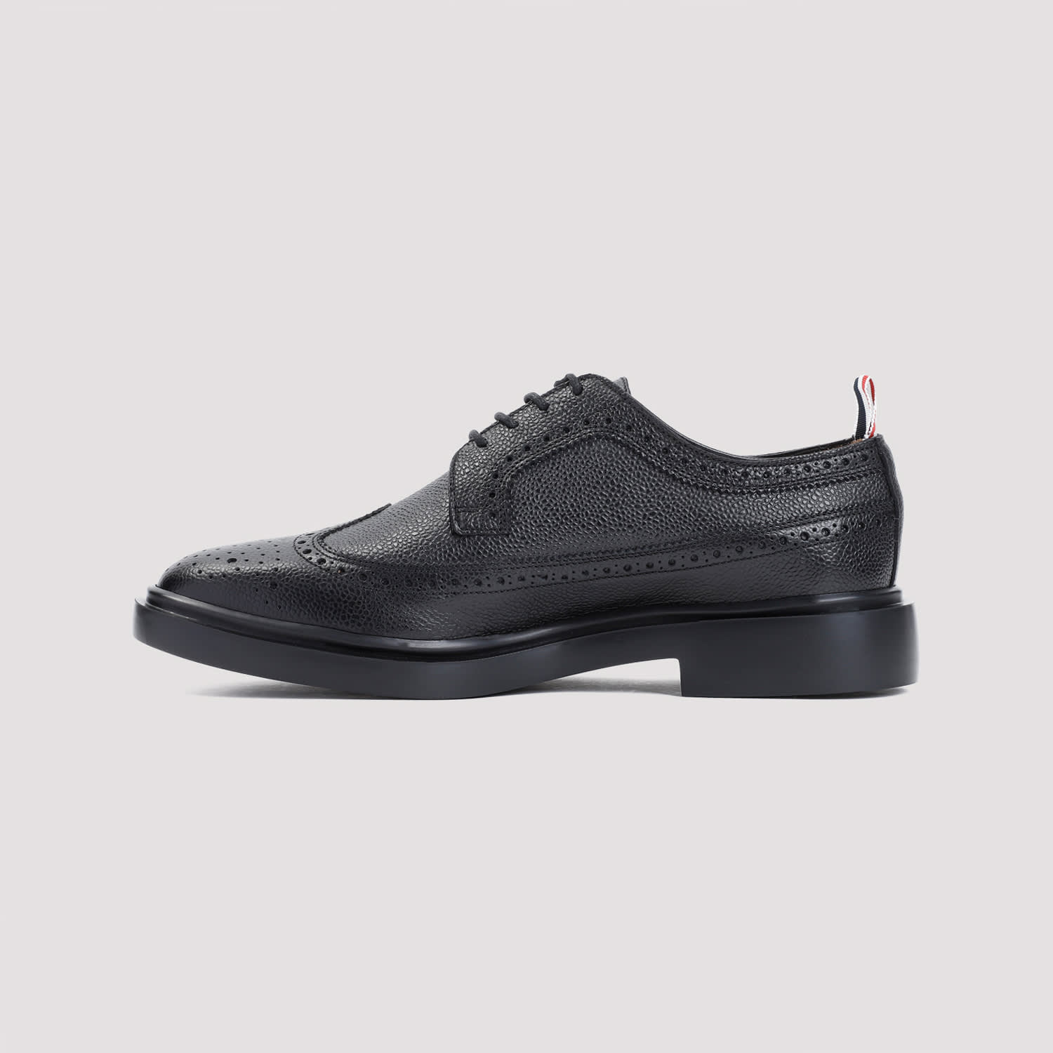 Shop Thom Browne Longwing Brogues In Black