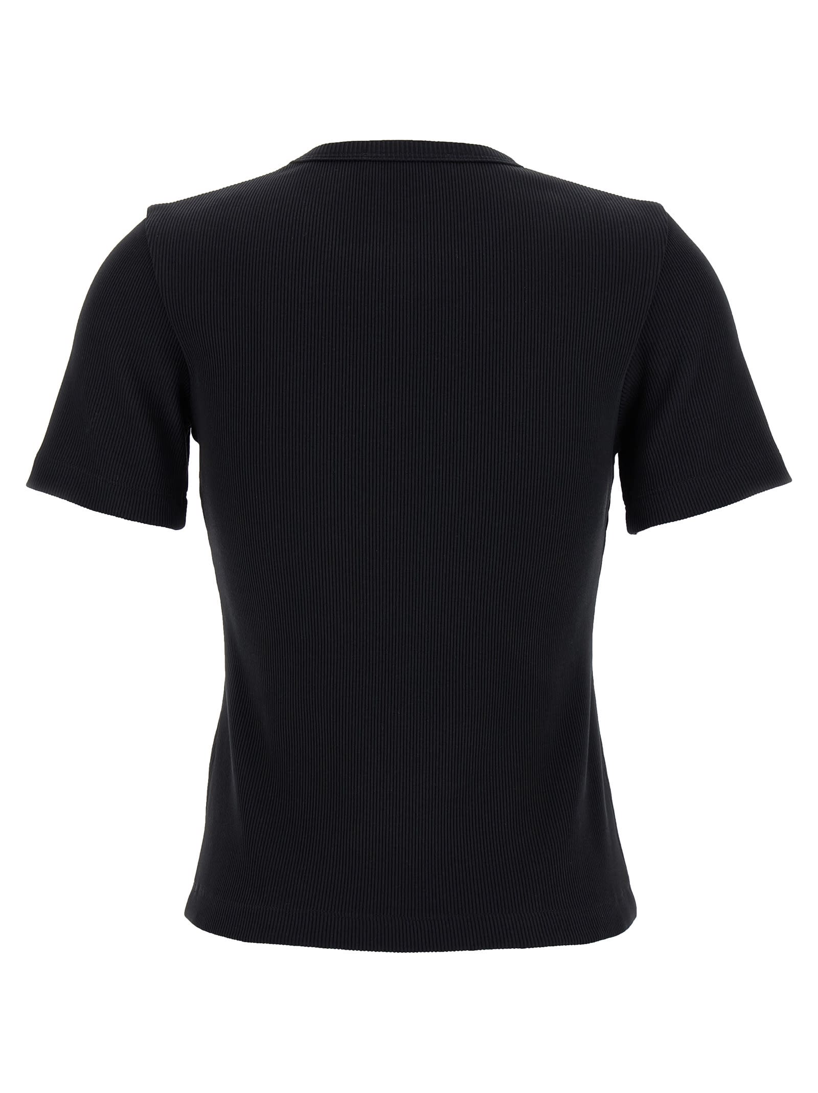 Tory Burch Logo Plaque T-shirt In Black