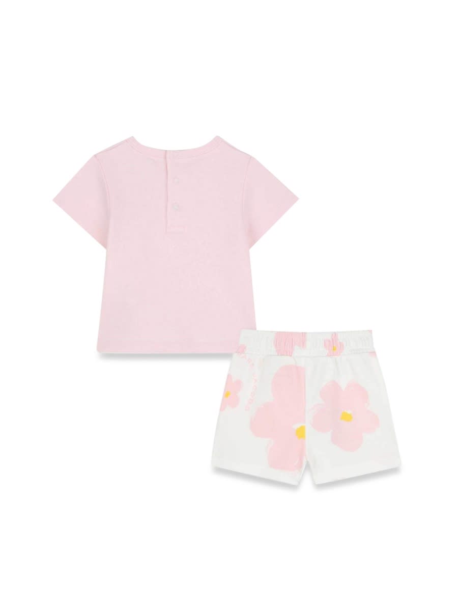 Marc Jacobs Floral-print T-shirt And Shorts Set In Pink