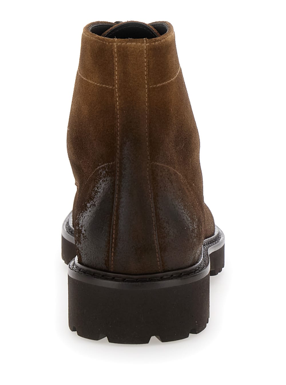 Shop Doucal's Derby Boot Bordato In Brown