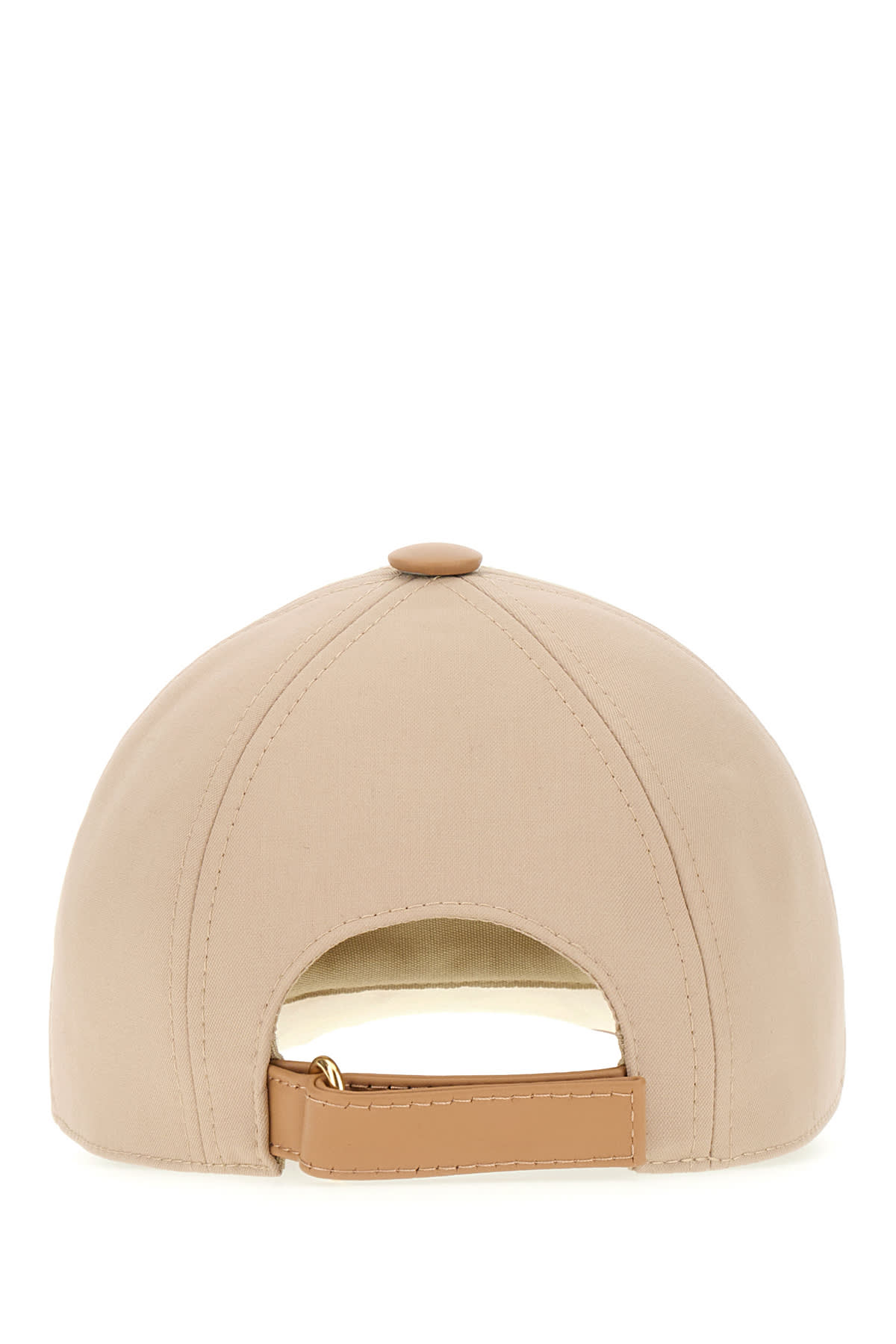 Shop Max Mara Cappuccino Cotton Baseball Cap In 002