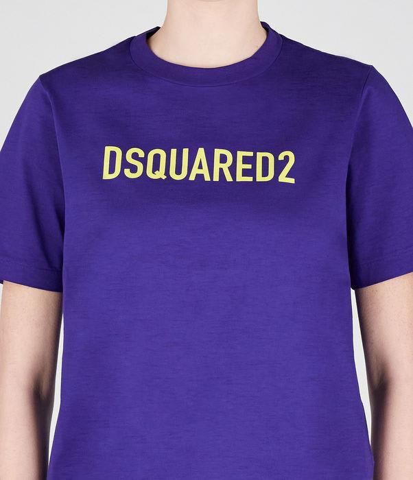 Shop Dsquared2 T-shirts In Petunia