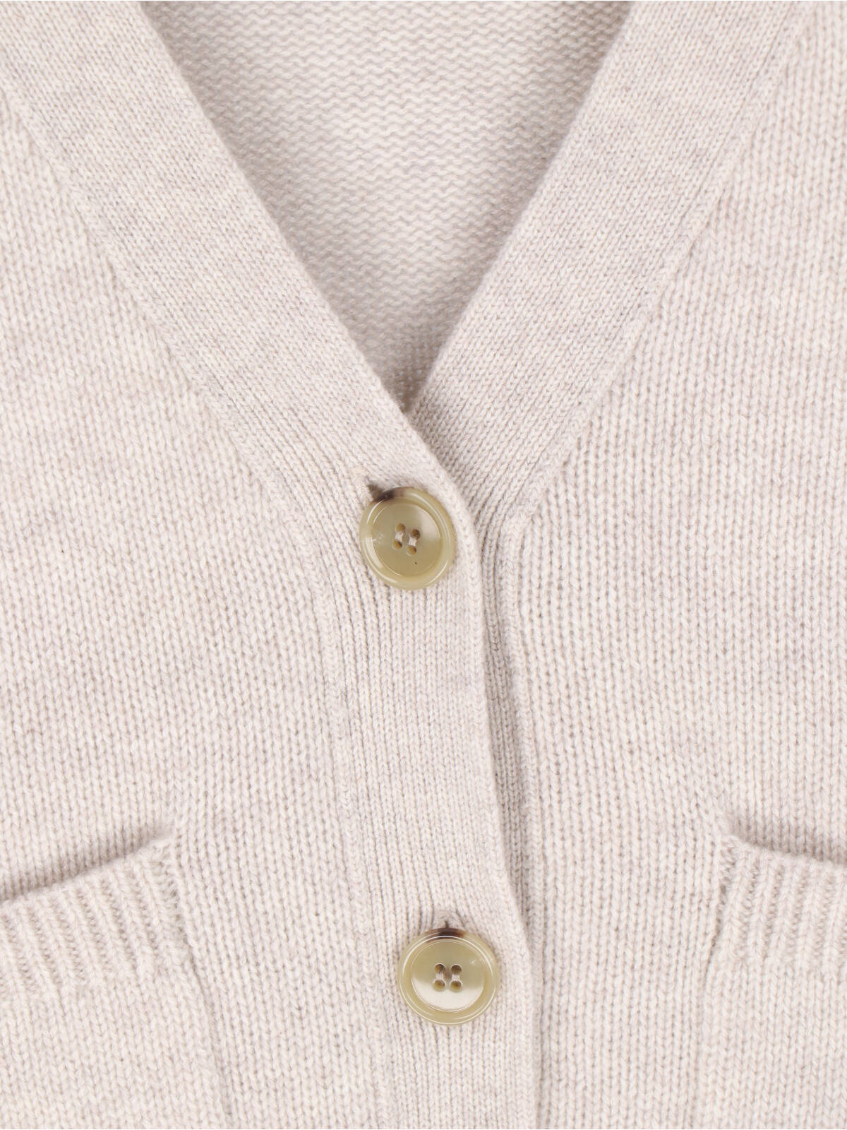 Lisa Yang V-neck Cardigan Danni In Neutral