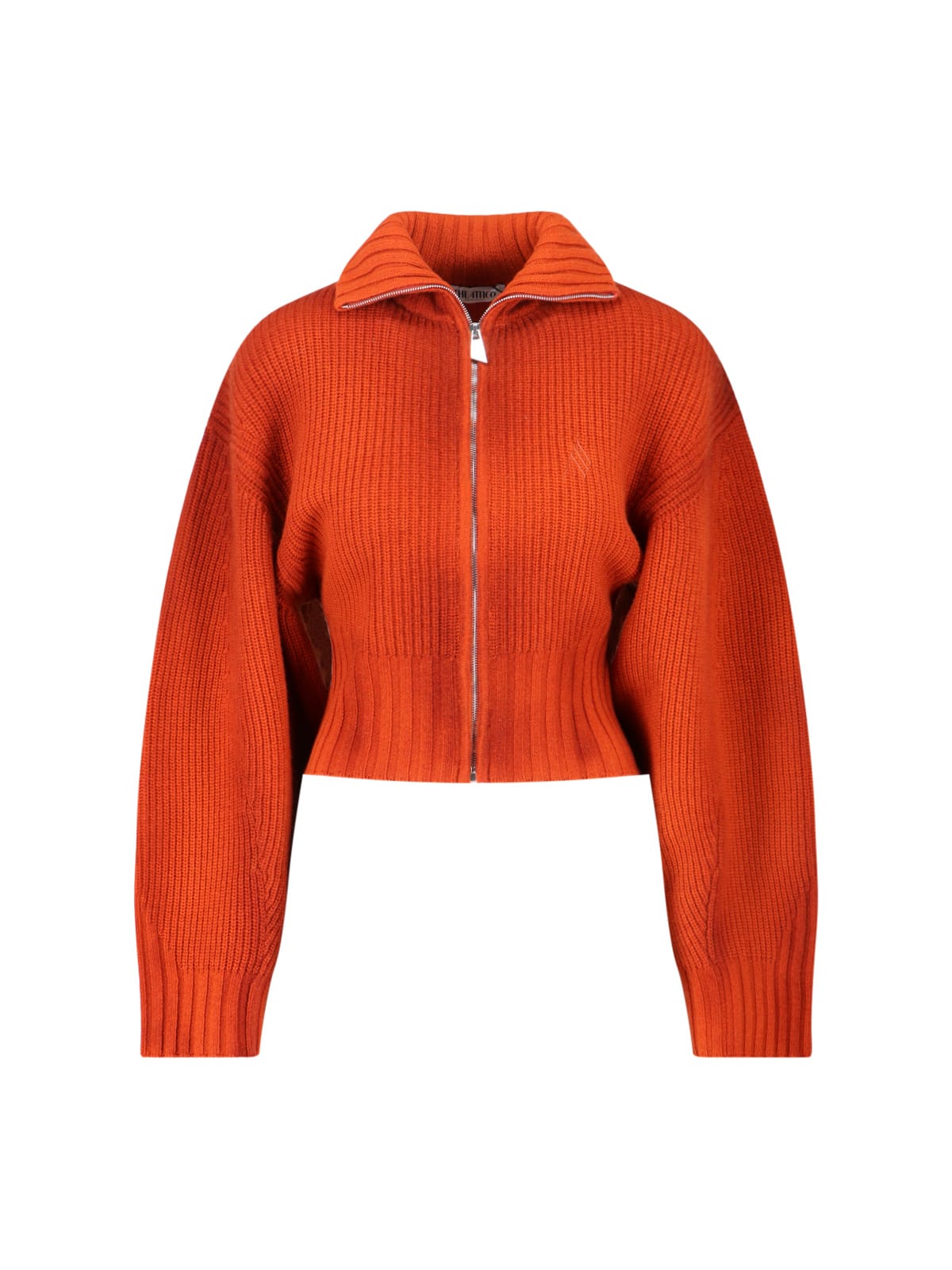 Attico Knitted Cardigan In Orange