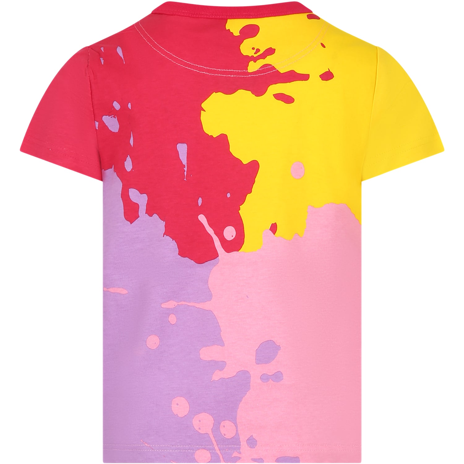Shop Little Marc Jacobs Multicolor T-shirt For Girl With Logo