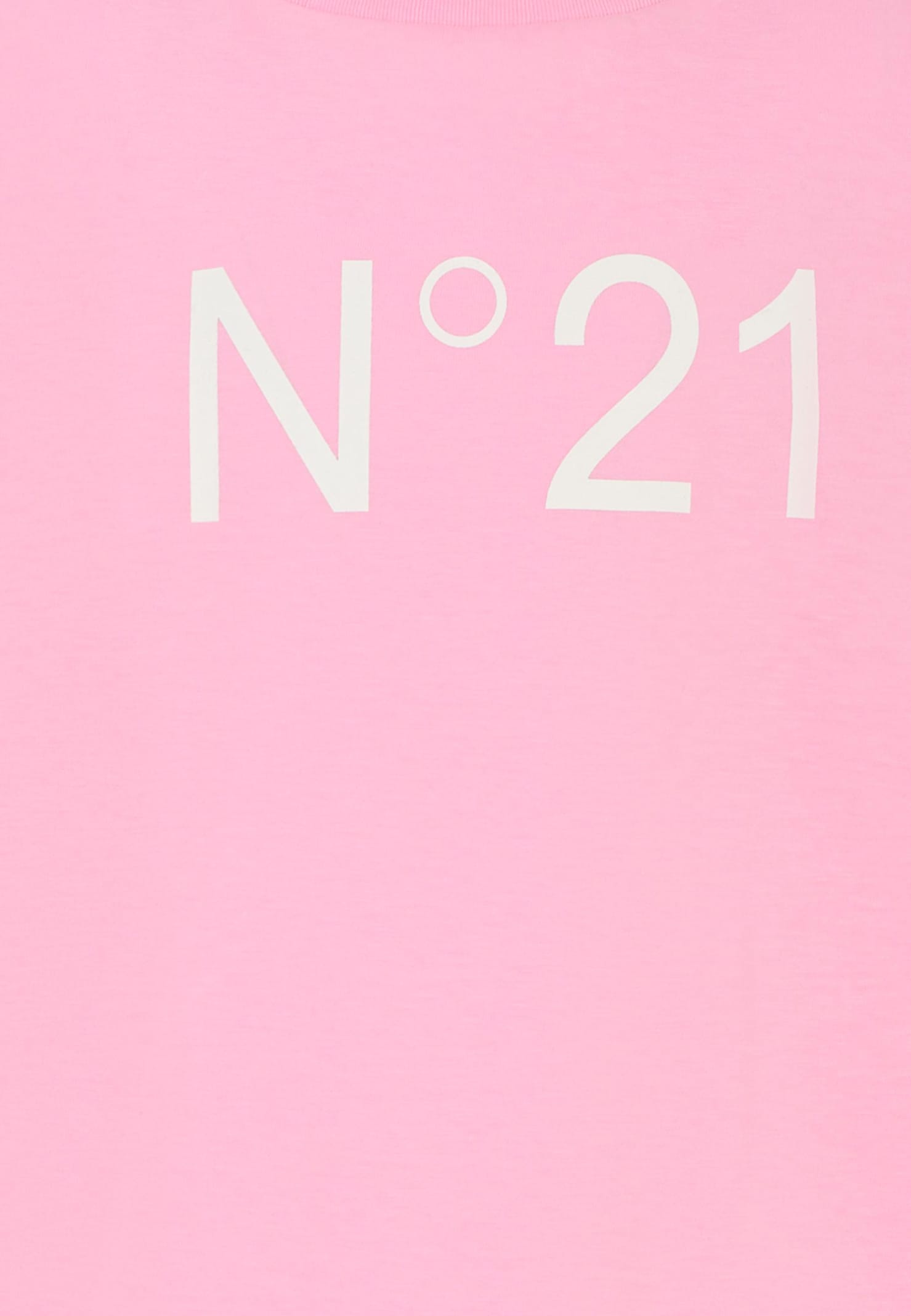 N°21 Pink Dress For Girl With Logo In Pink