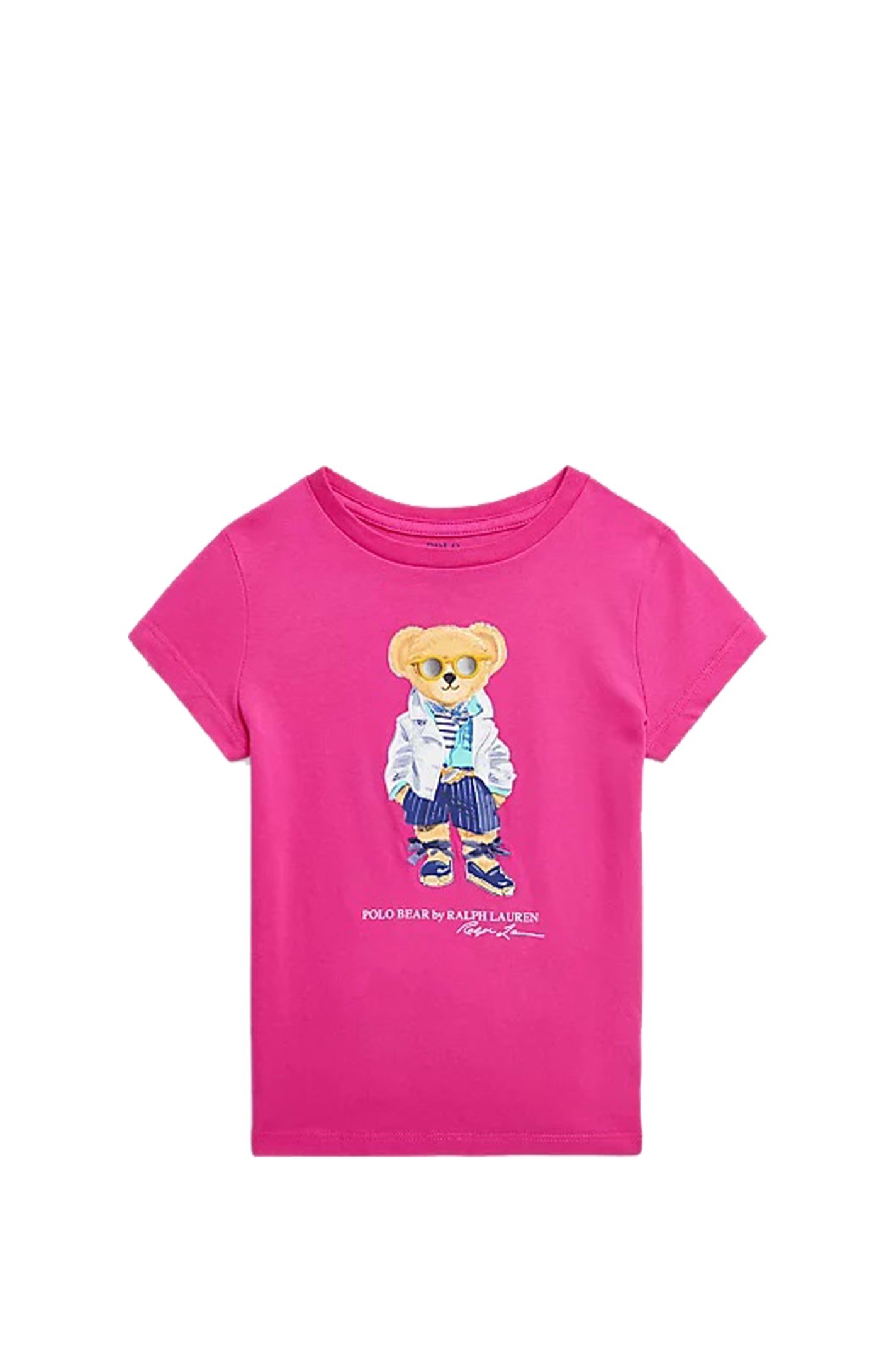 Ralph Lauren Kids' Polo Bear Jersey T-shirt In Rose