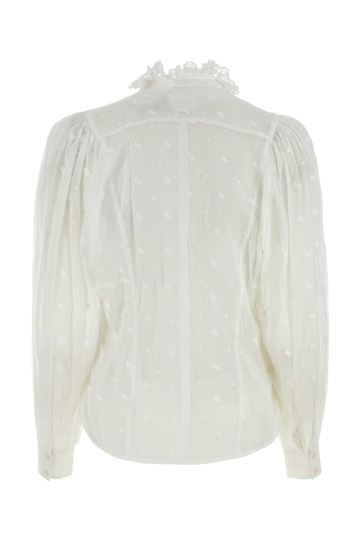 Marant Etoile White Cotton Terzali Blouse