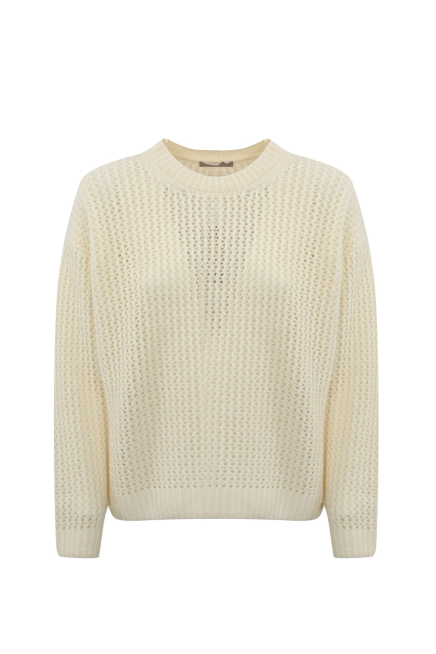 Shop Herno Wool Sweater In Bianco