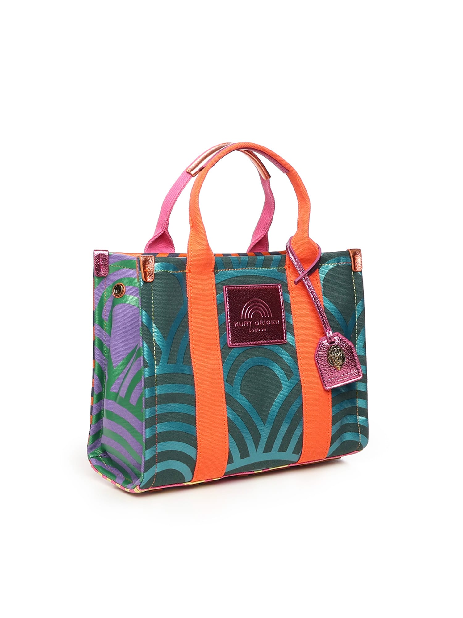 Kurt Geiger London X-small Southbank Canvas Tote In Red