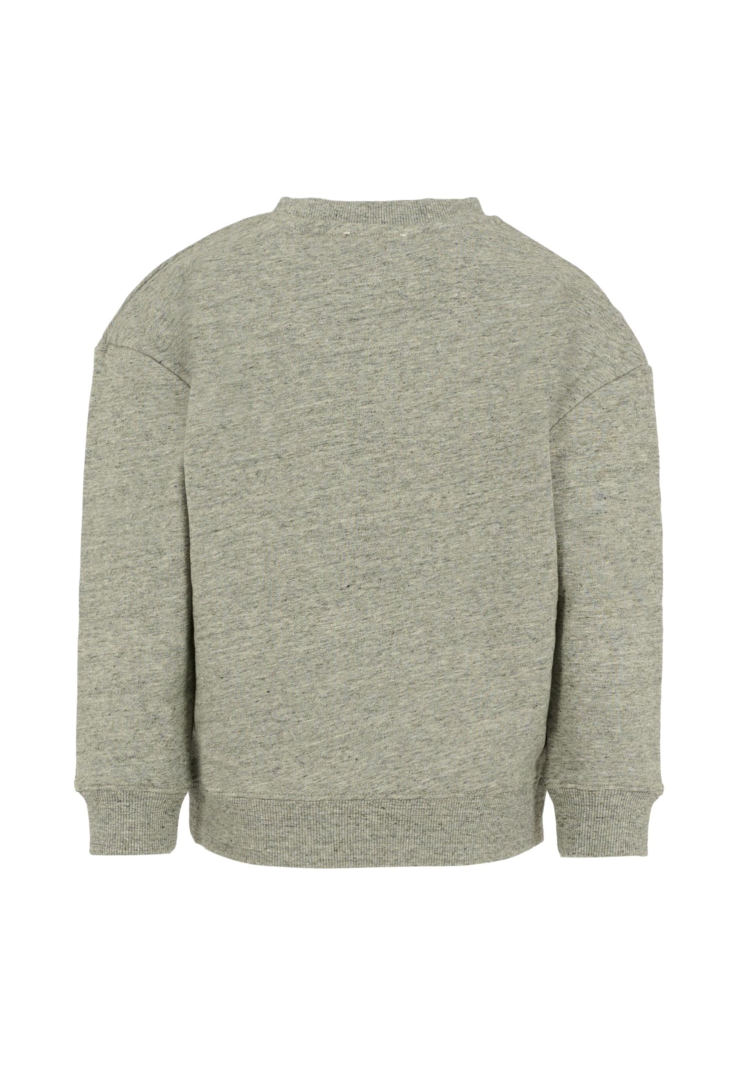 Marc Jacobs Grey Sweatshirt For Girl With Logo In Gray