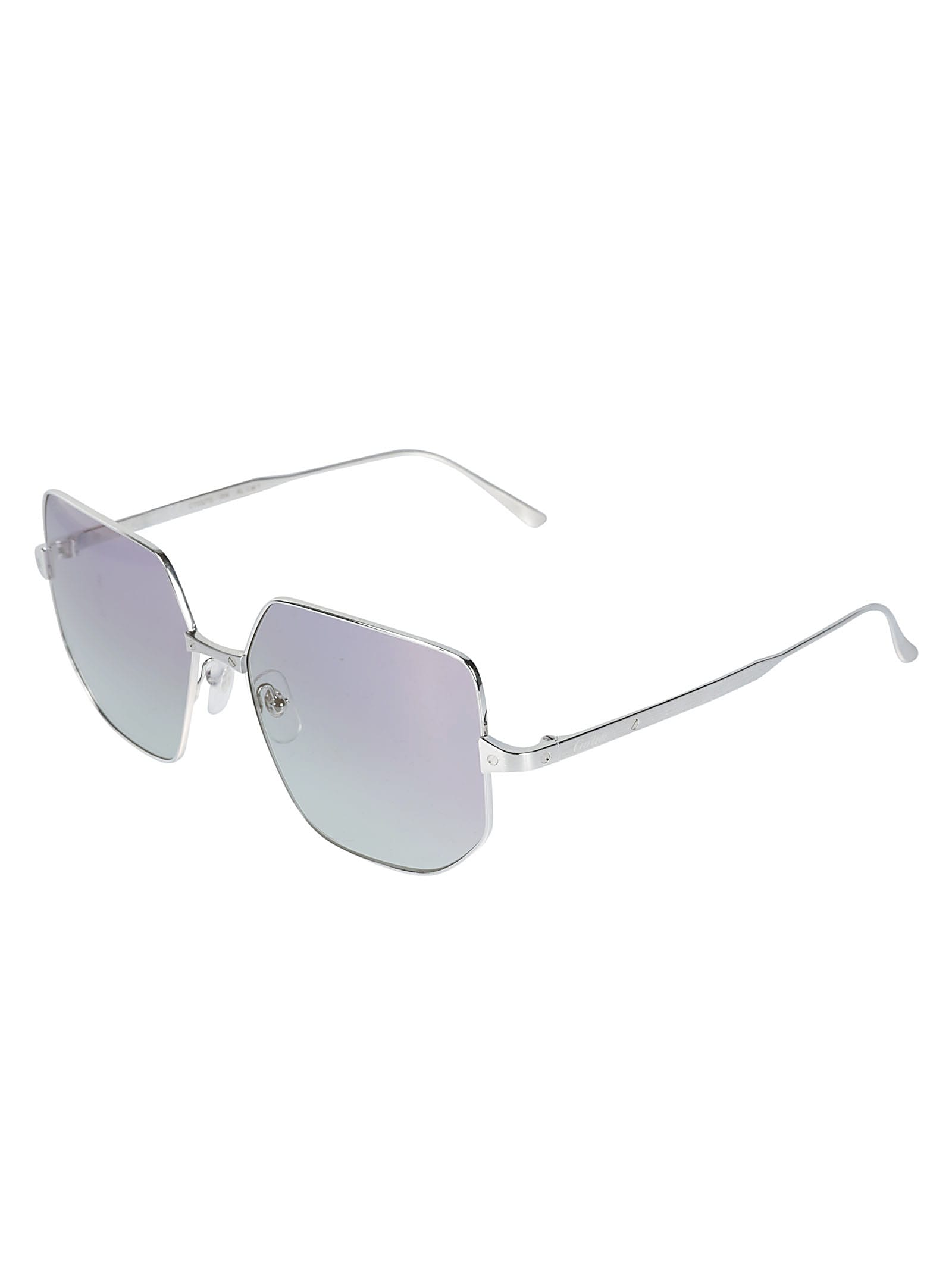 Jeepers Peepers cat eye festival sunglasses with bevel edge in purple