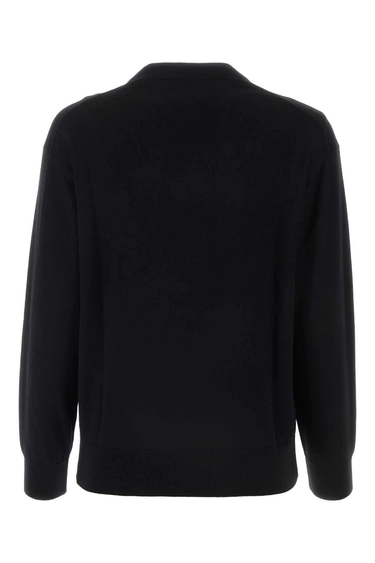 Shop Kenzo Black Wool Cardigan