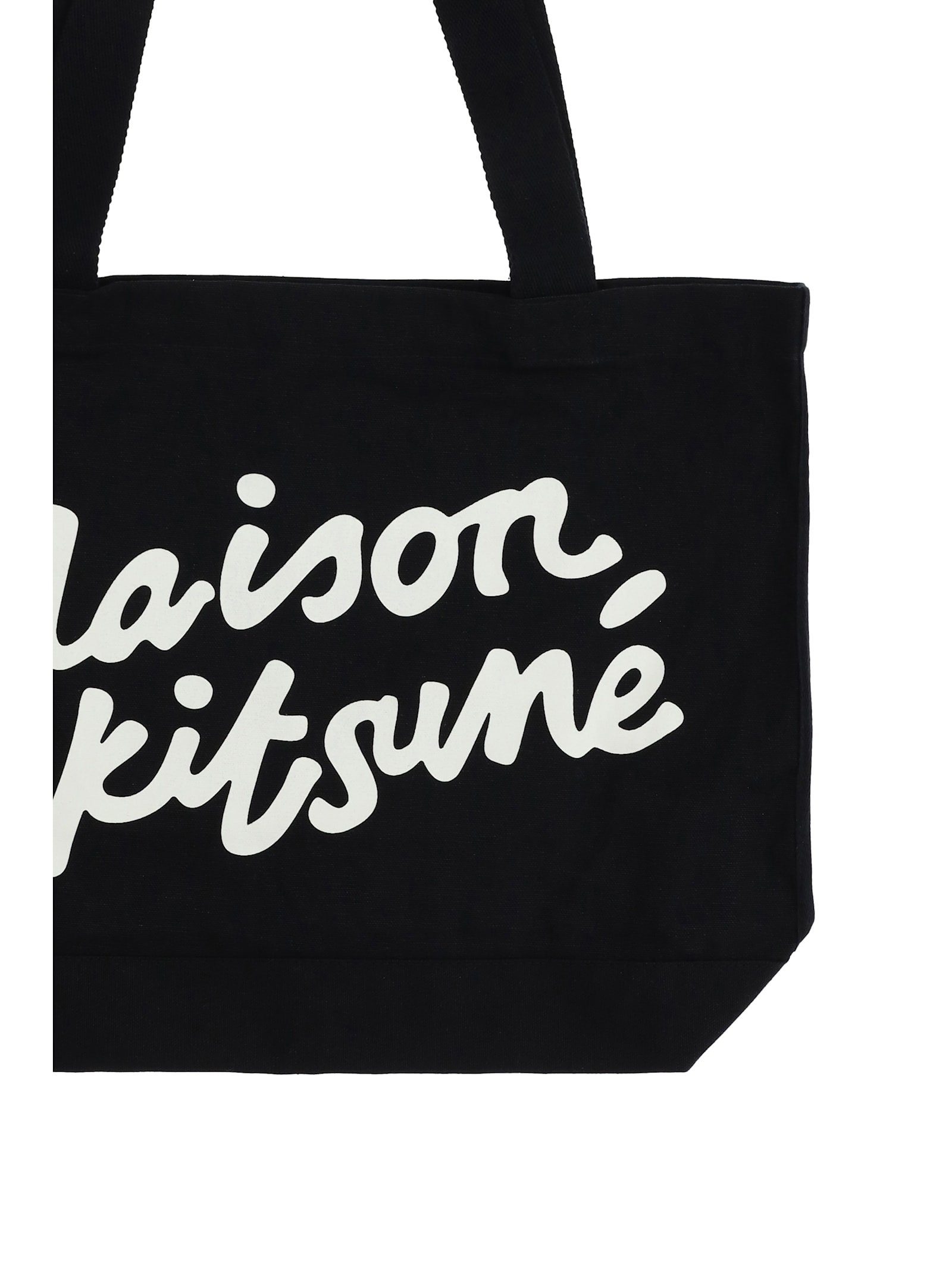 MAISON KITSUNÉ MAISON KITSUNE HANDWRITING TOTE BAG