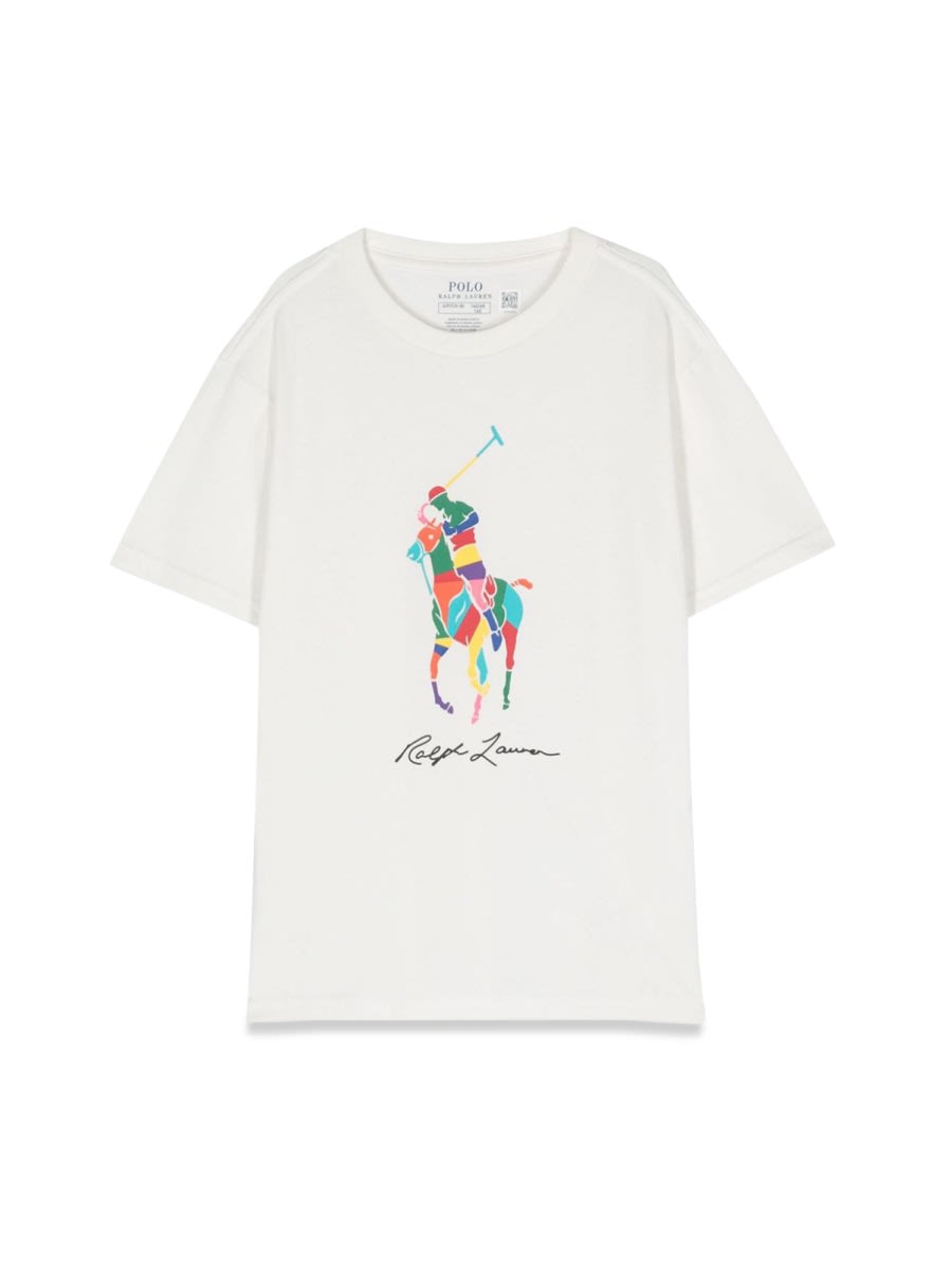 Ralph Lauren Kids' Shirts-t-shirt In White