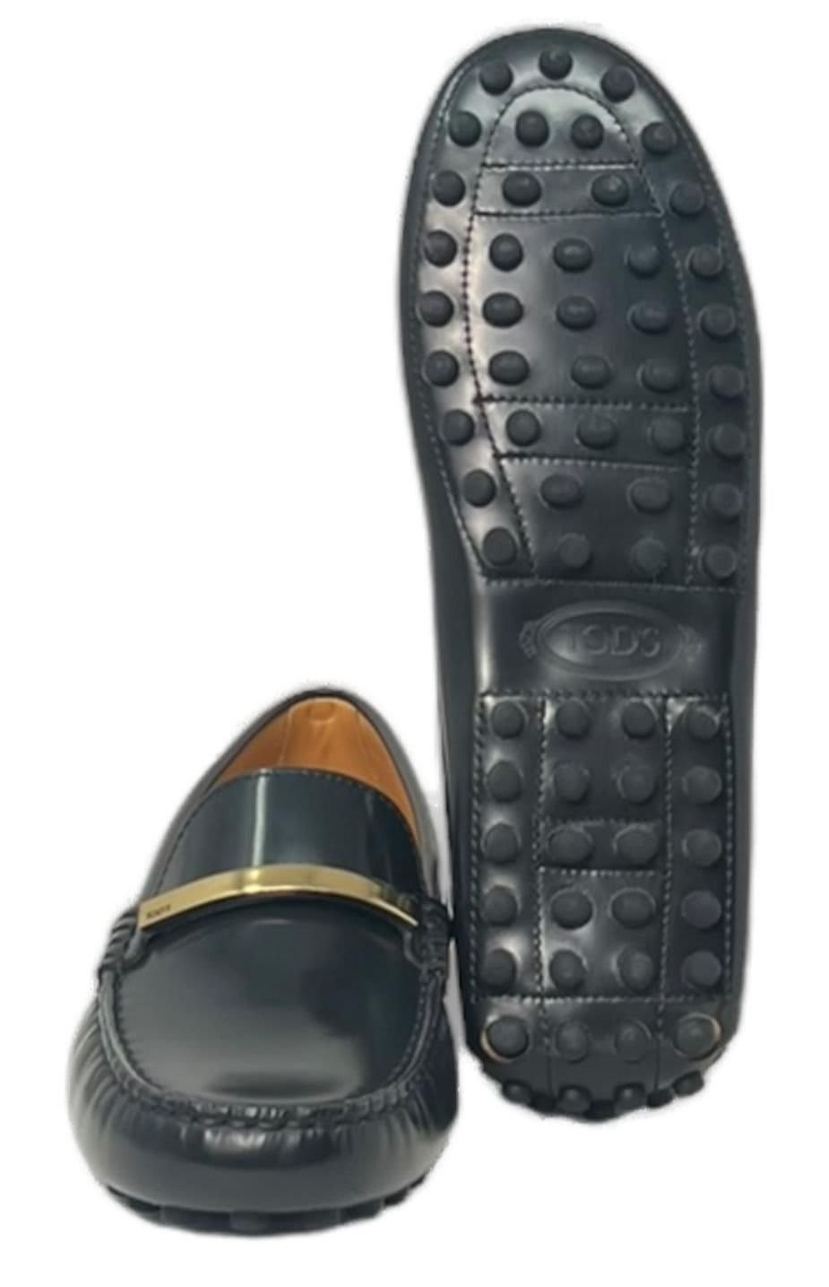 Shop Tod's Gommino Driving Loafers In Black