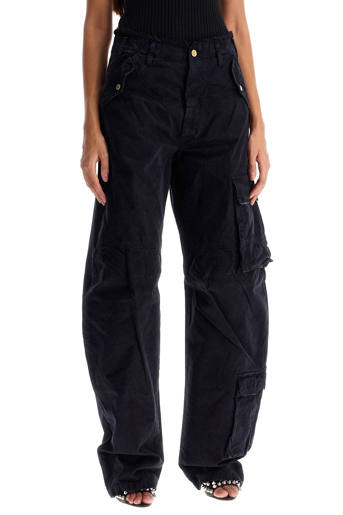 Shop Darkpark Rosalind Cargo Pants In Deep Blue (blue)