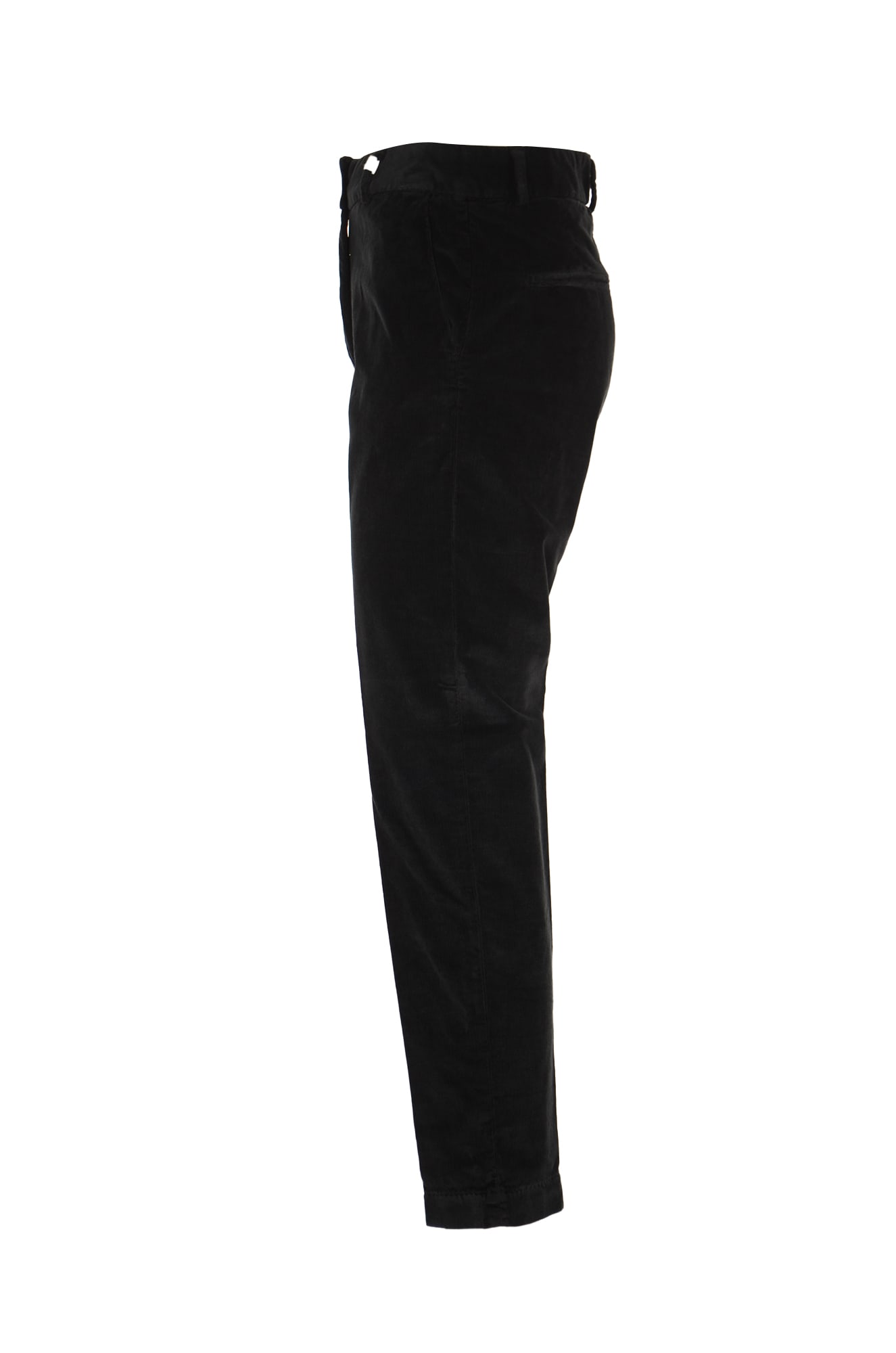 Shop Myths Regular Plain Trousers In Black