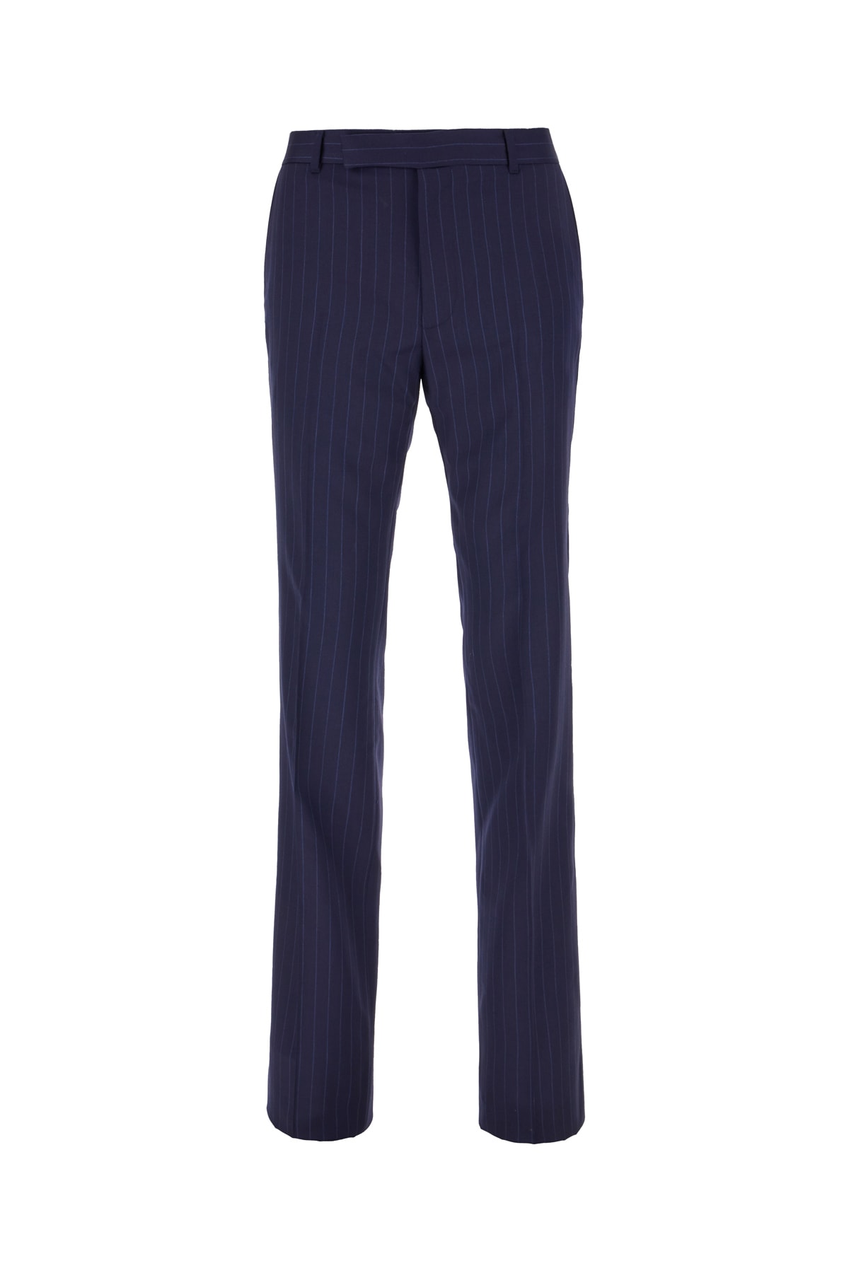 Shop Givenchy Embroidered Wool Pants In Deep Blue