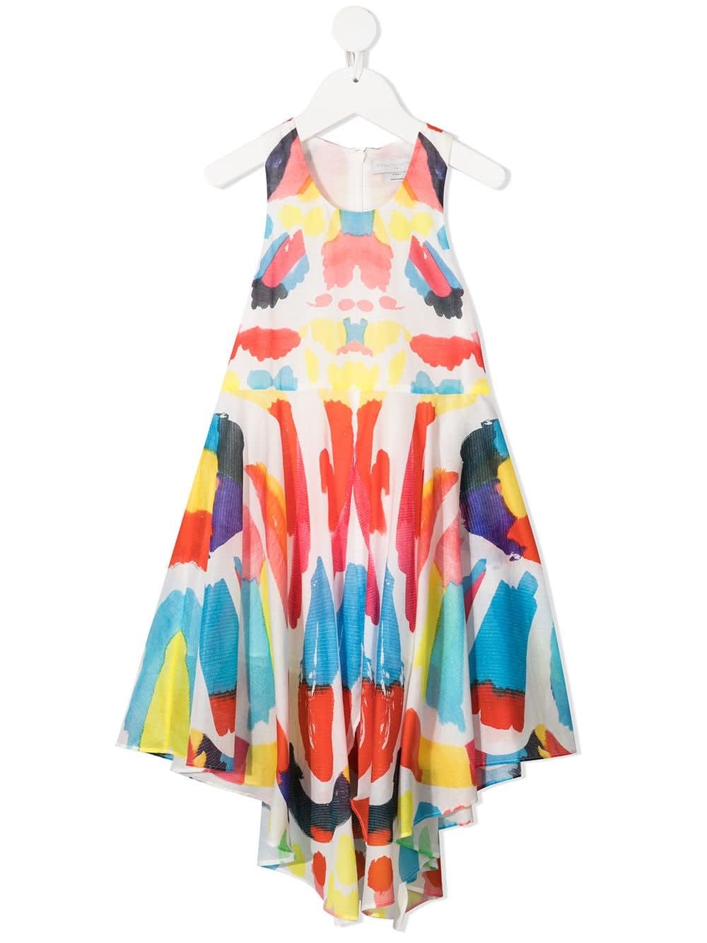 Stella McCartney Flared Multicolor Jersey Dress