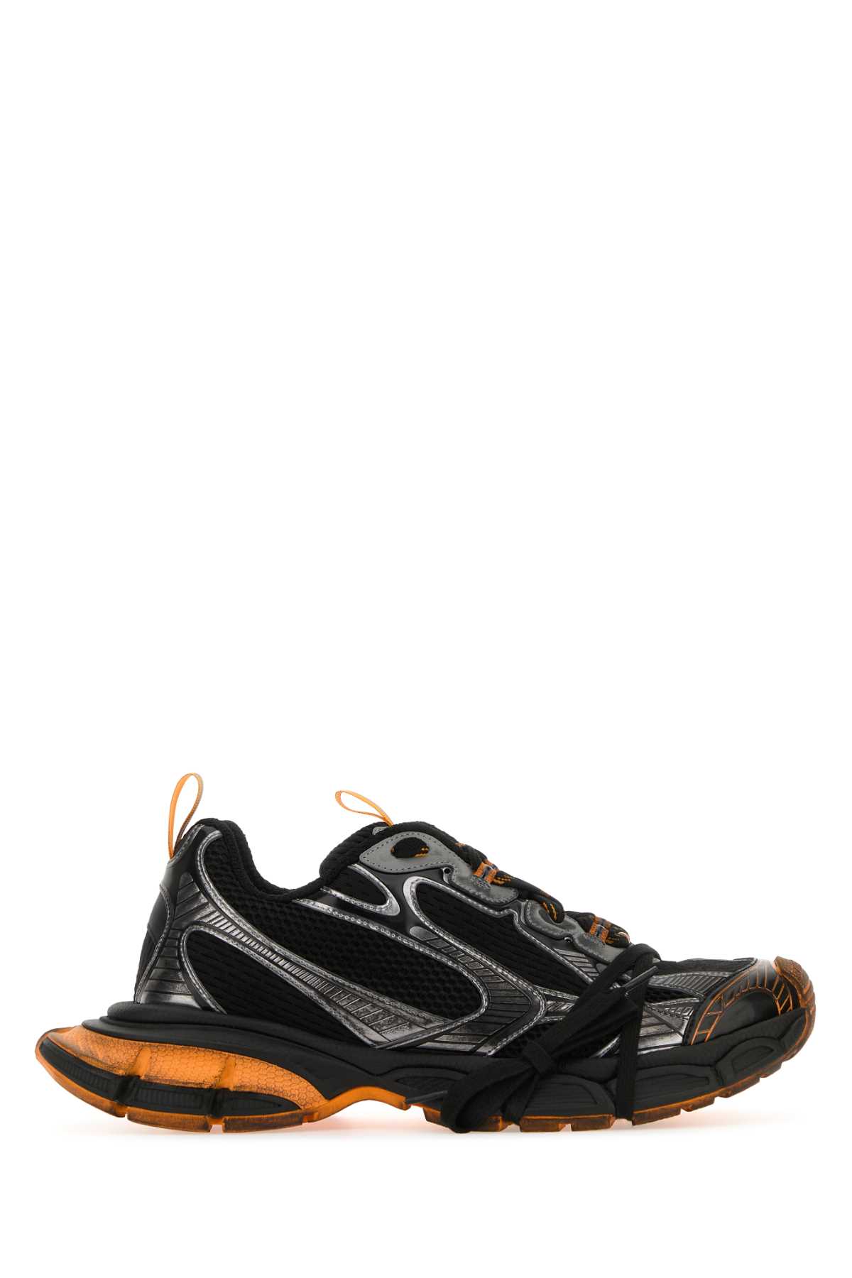 Shop Balenciaga Mutlicolor Mesh And Rubber 3xl Sneakers In Blackorangegrey