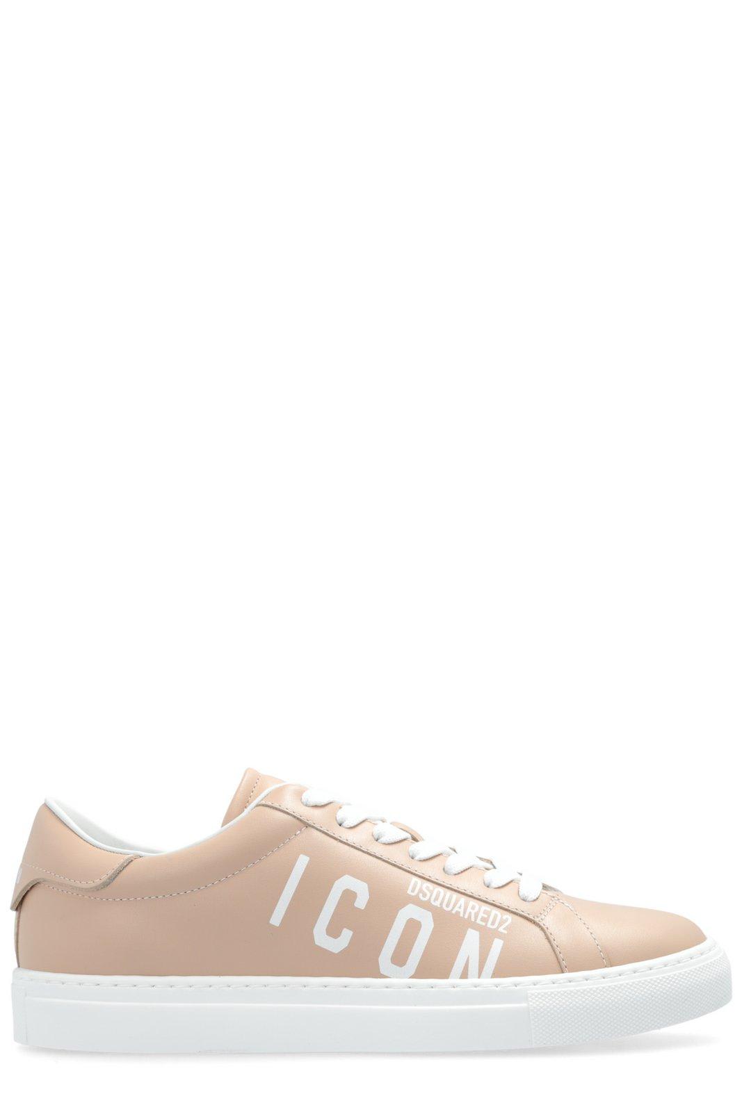 Shop Dsquared2 Boxer Sneakers In Powder Pink E White