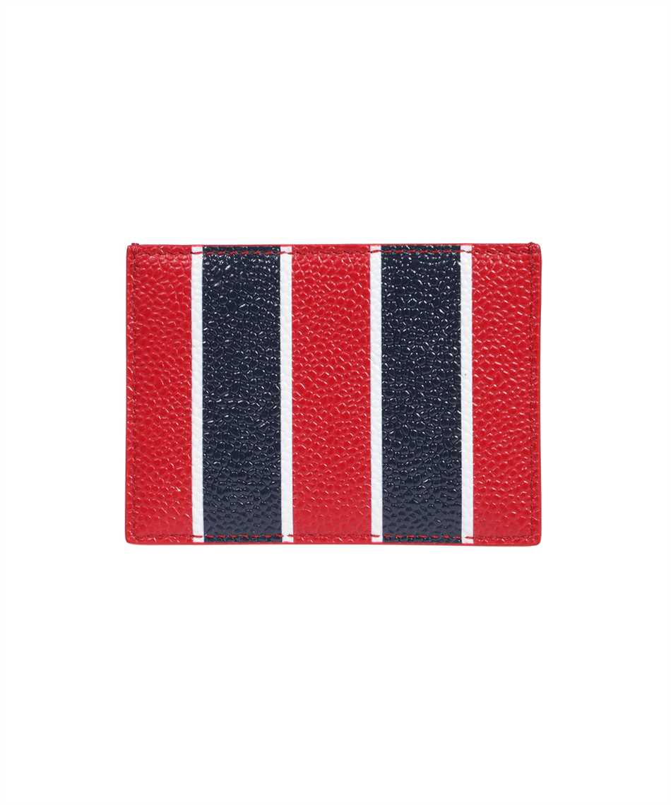 Shop Thom Browne Leather Card Holder In Multicolor