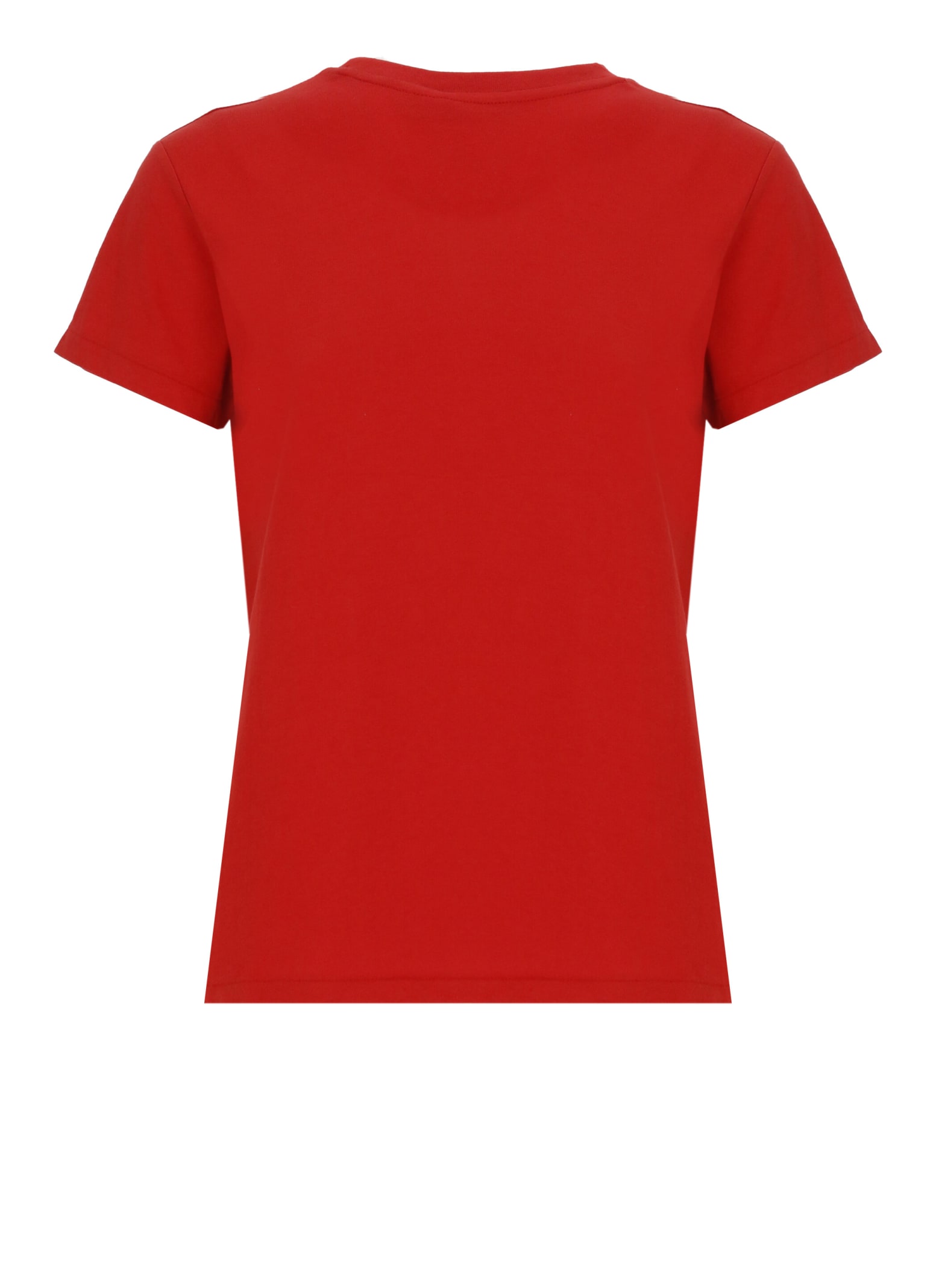 Shop Ralph Lauren T-shirt With Pony In Faded Red