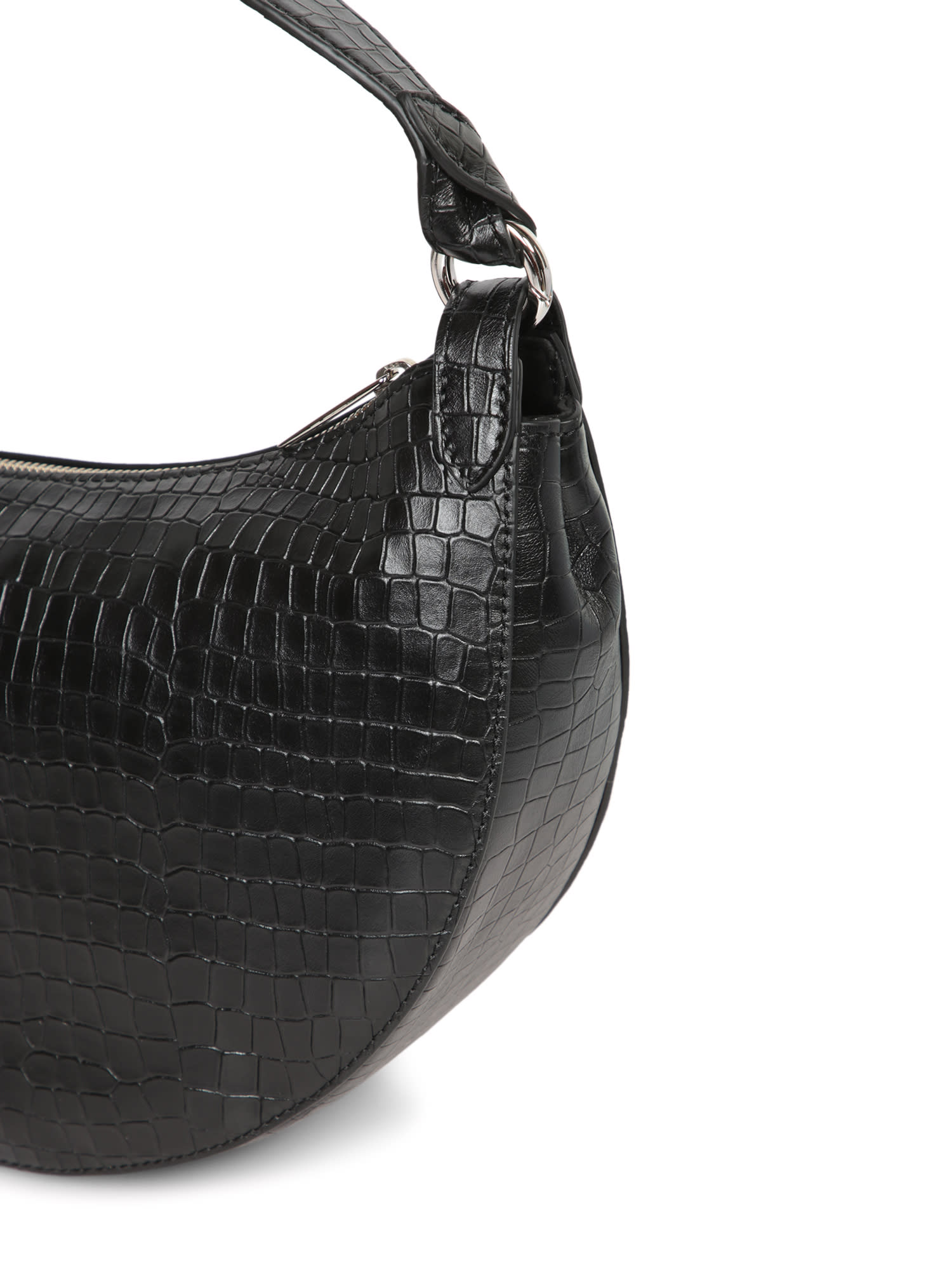 ORCIANI DUMPLING CROCODILE BLACK BAG 