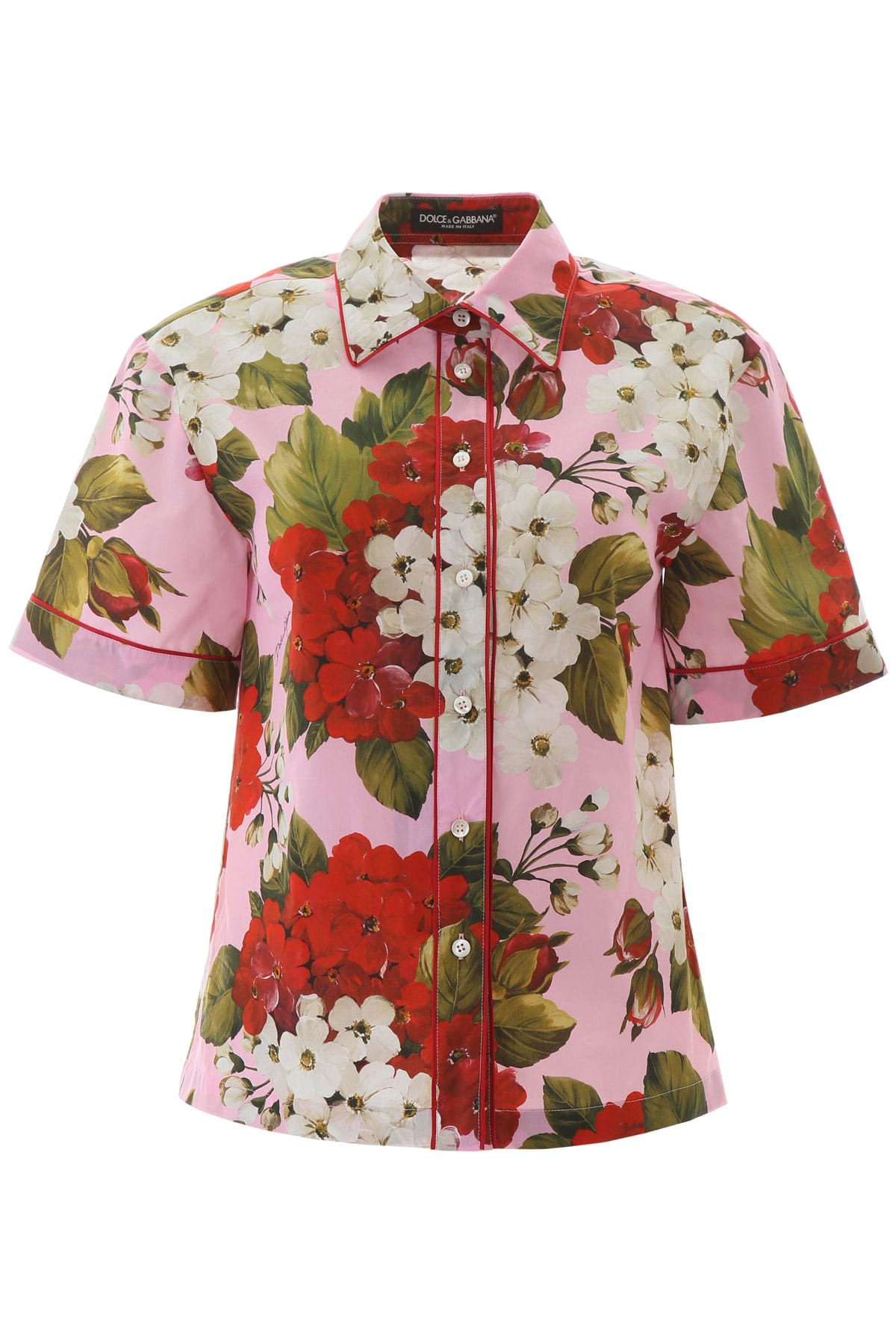 DOLCE & GABBANA GERANIUM PRINT SHIRT,11238723