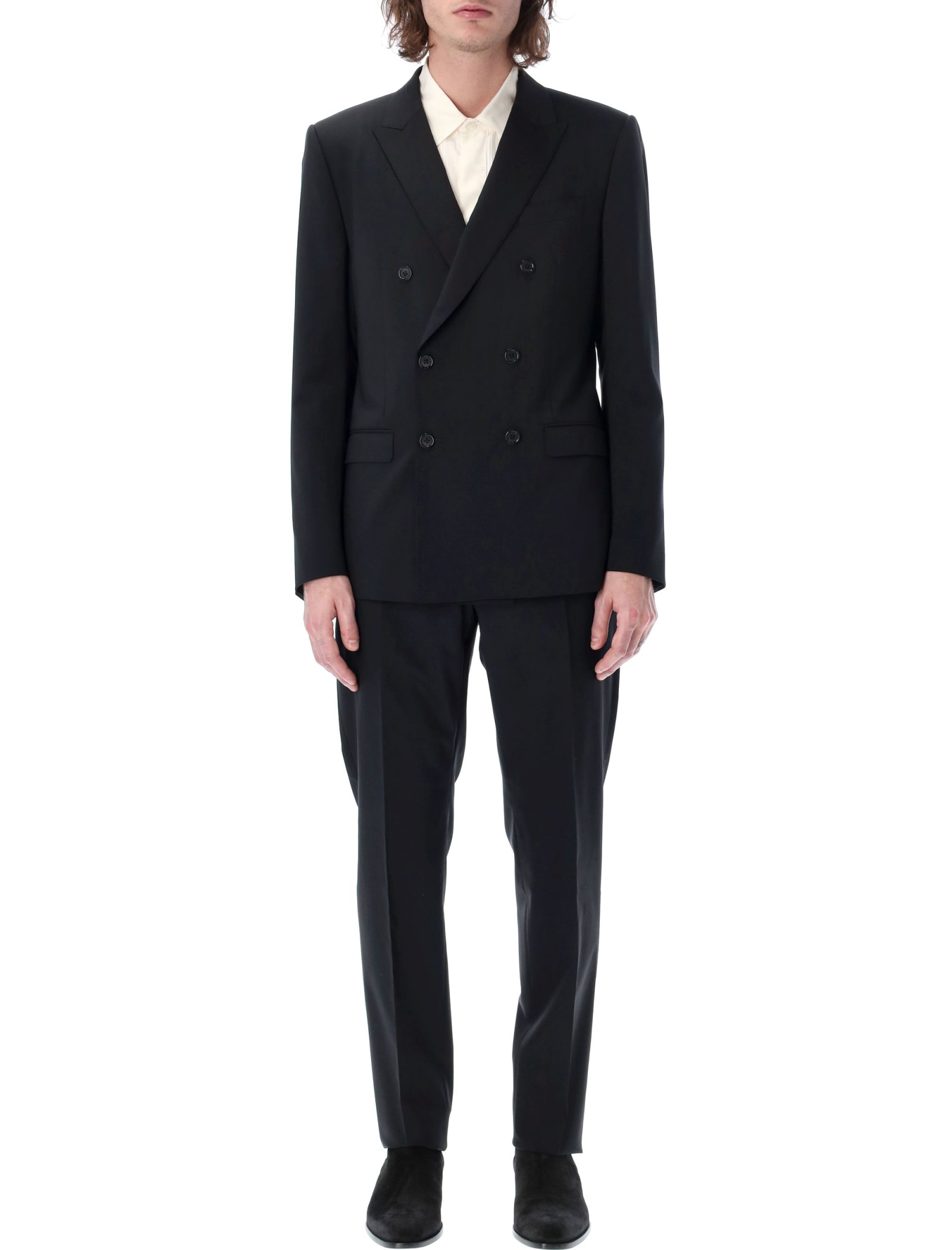 Double-breasted Wool Martini-fit Suit