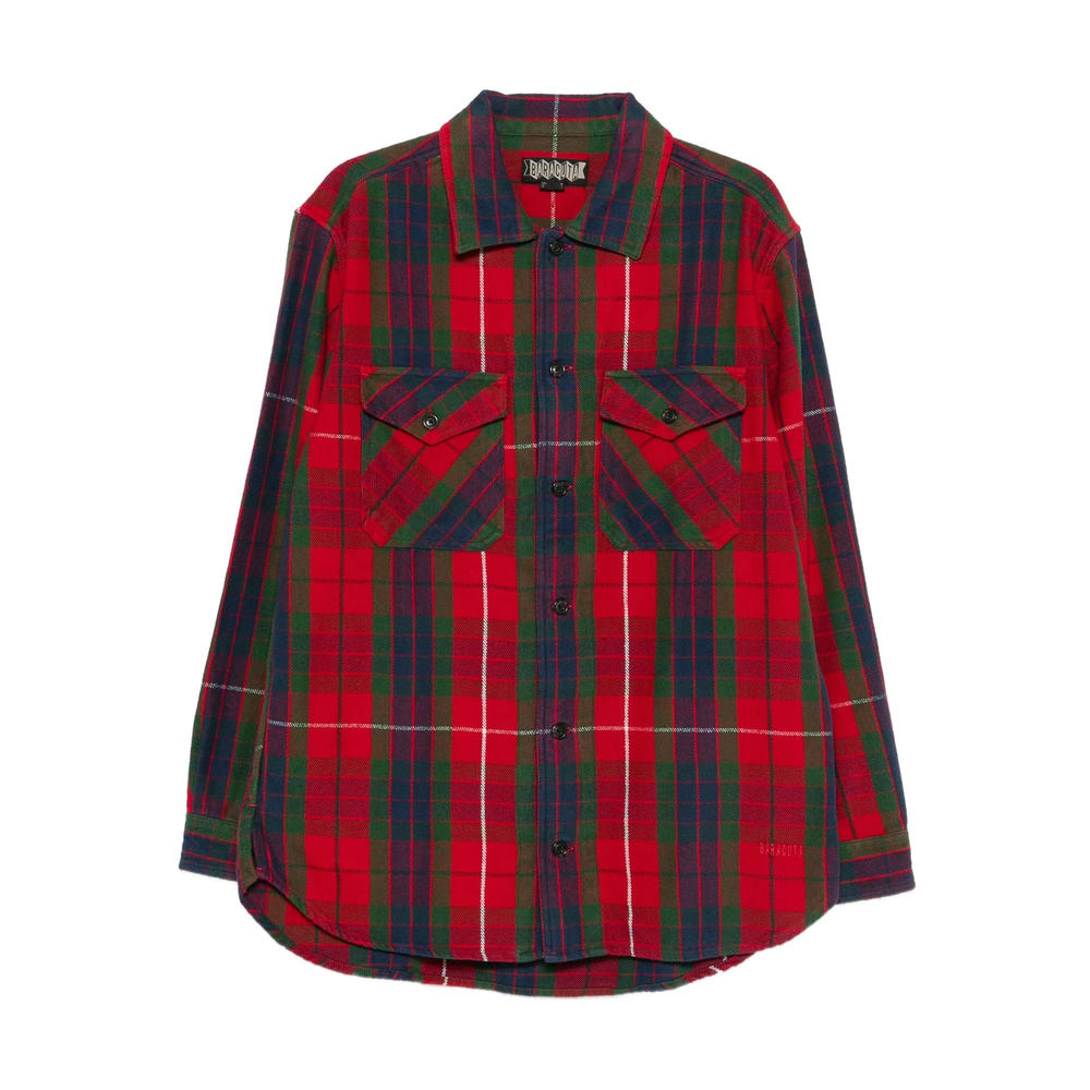 Baracuta Plaid Cotton Shirt In Red