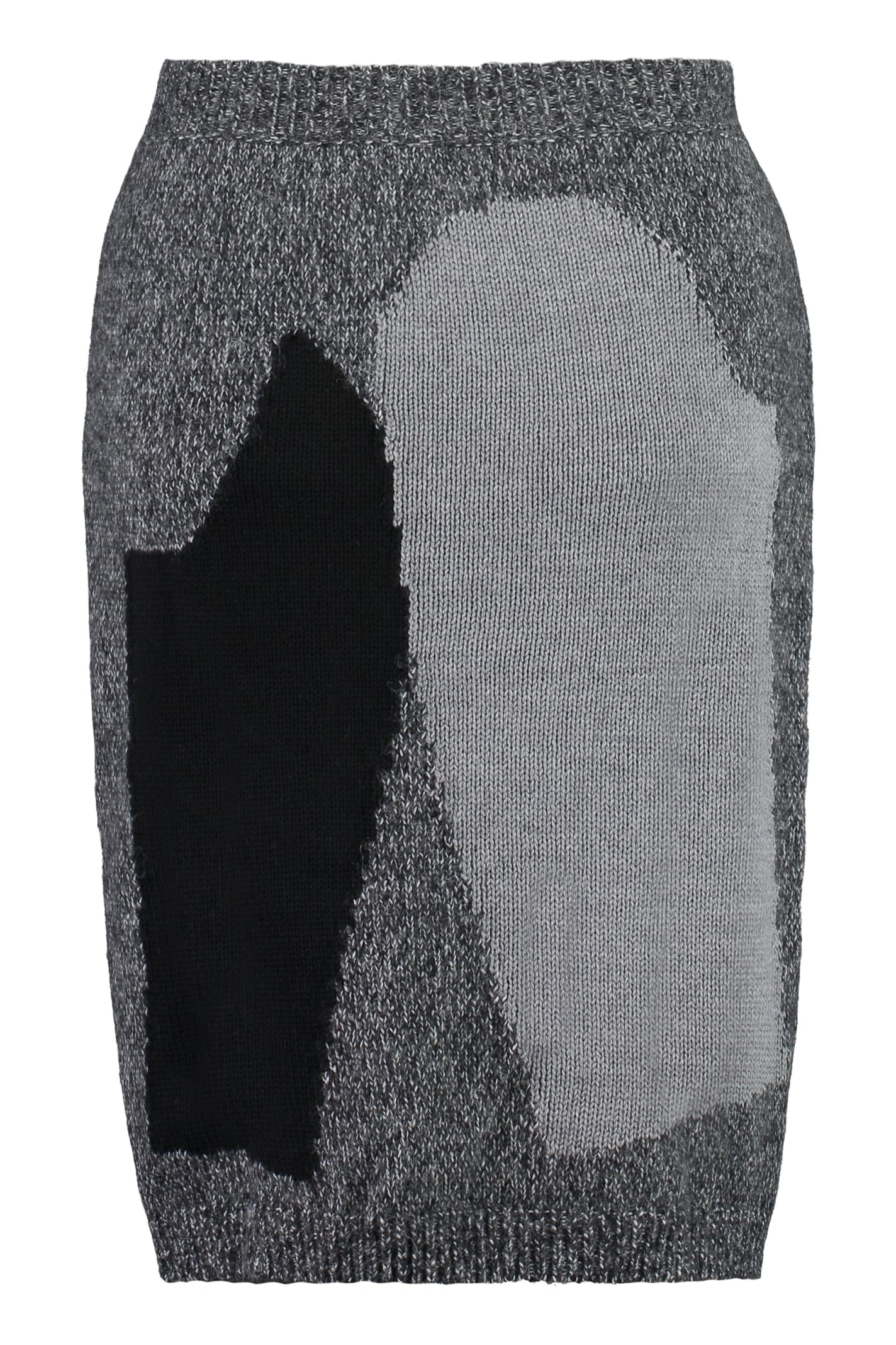 Moschino Knit Skirt In Grey