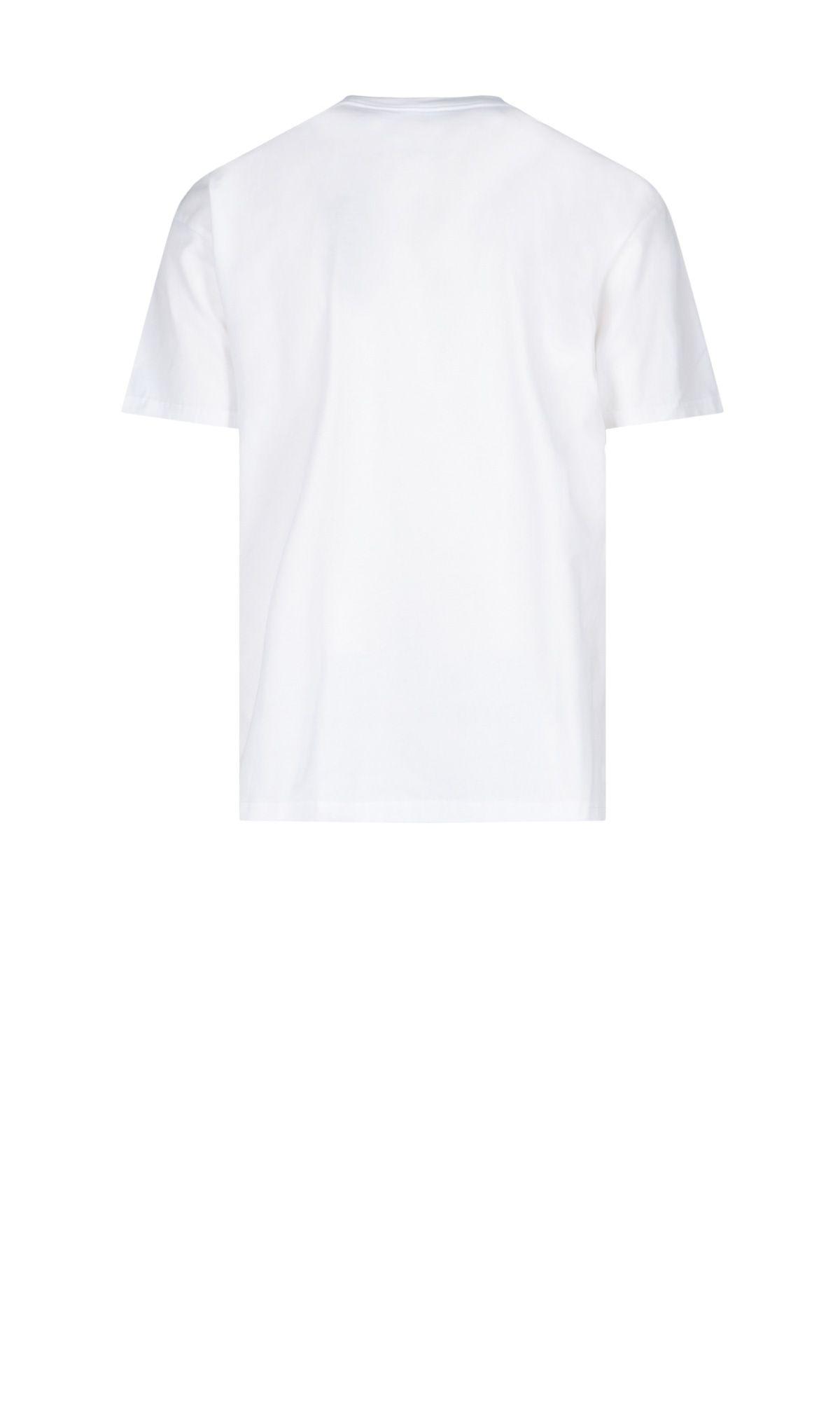 Shop Carhartt Chase T-shirt In Bianco/oro