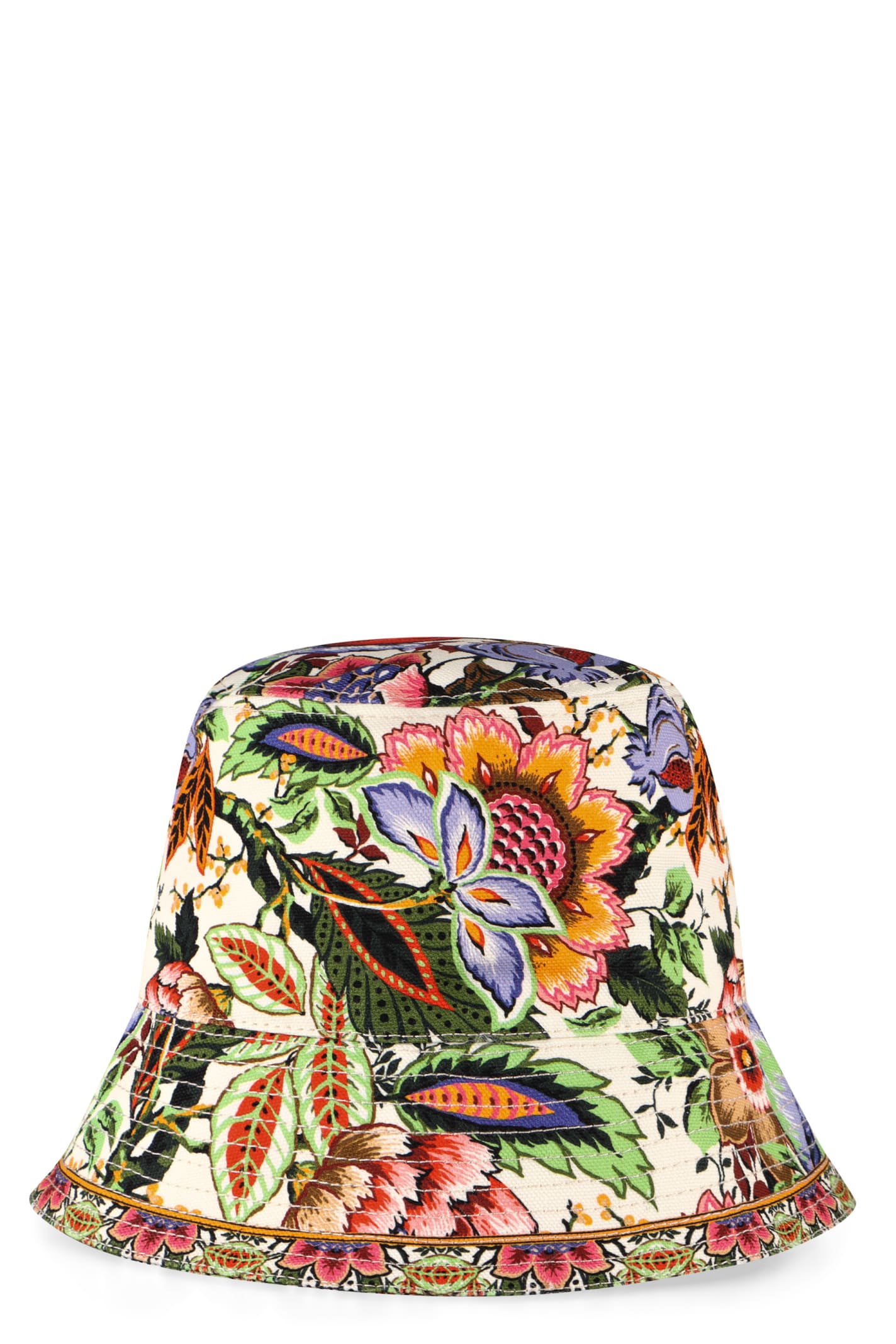 Shop Etro Bucket Hat In Ivory