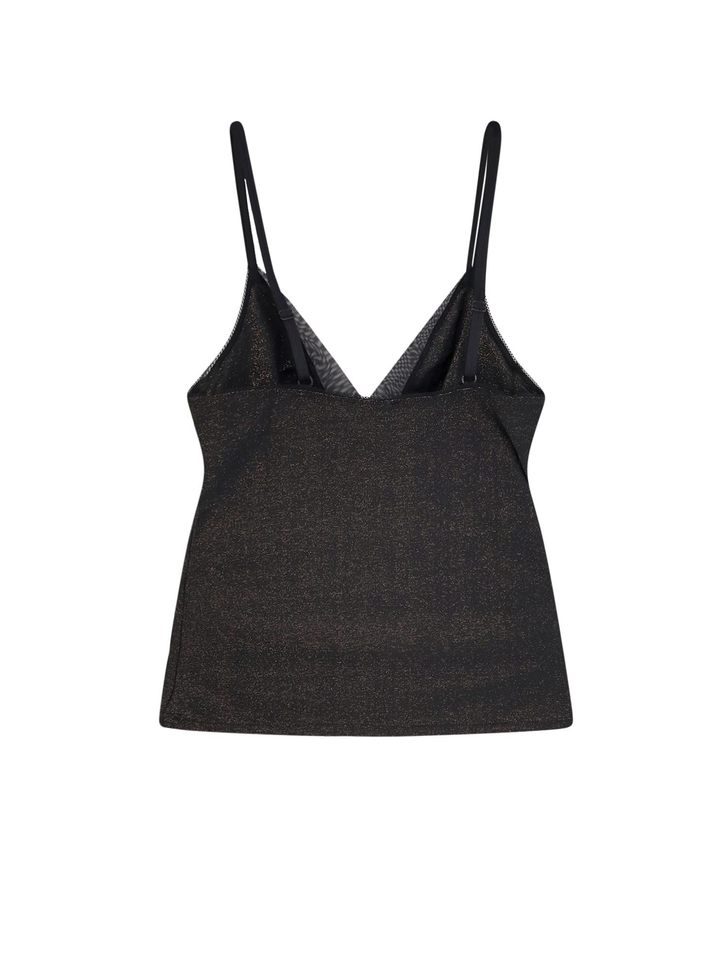 Hugo Boss Lurex Tank Top And Slip Set In Black
