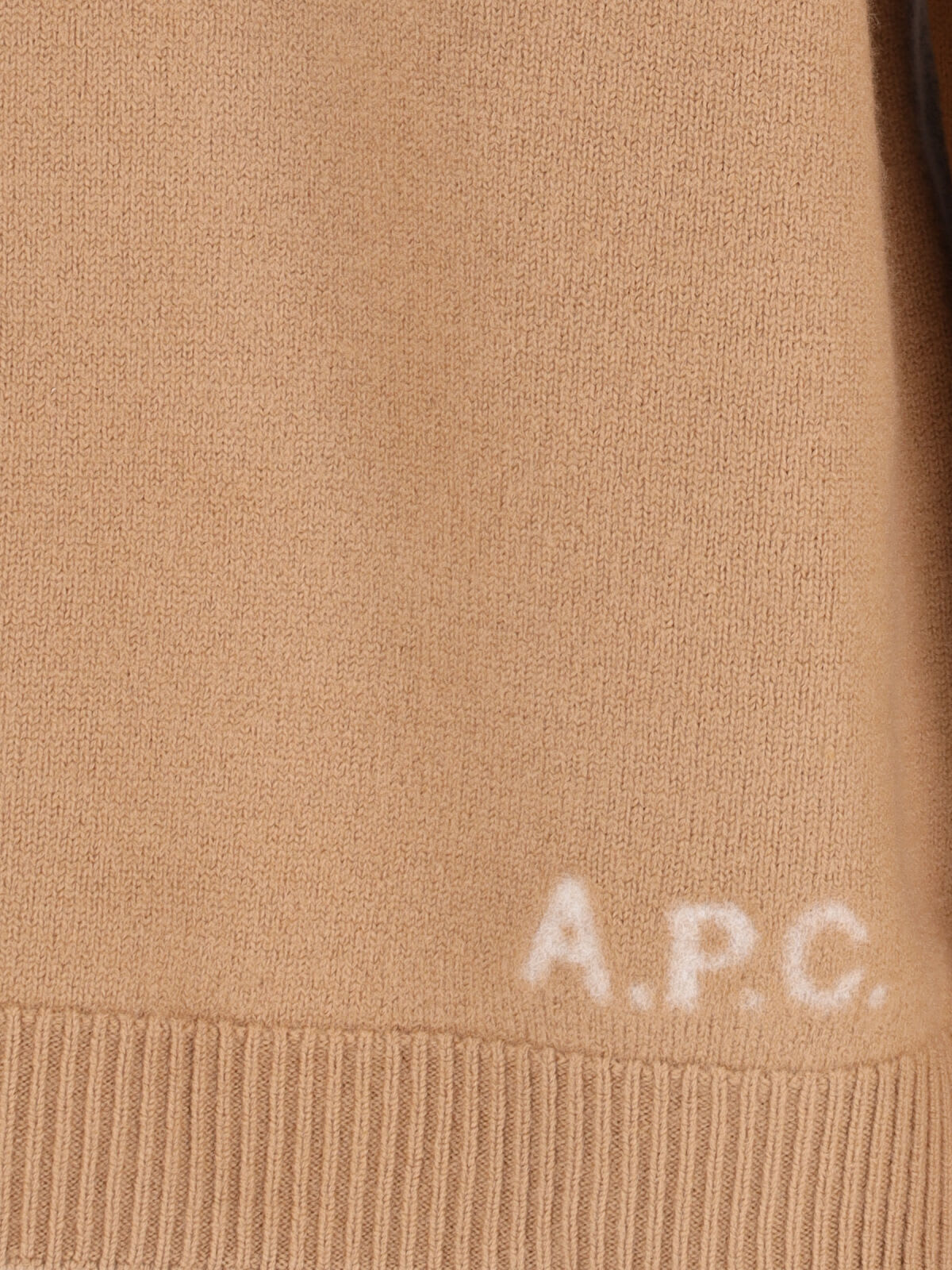 Apc Edward Logo-intarsia Wool Jumper