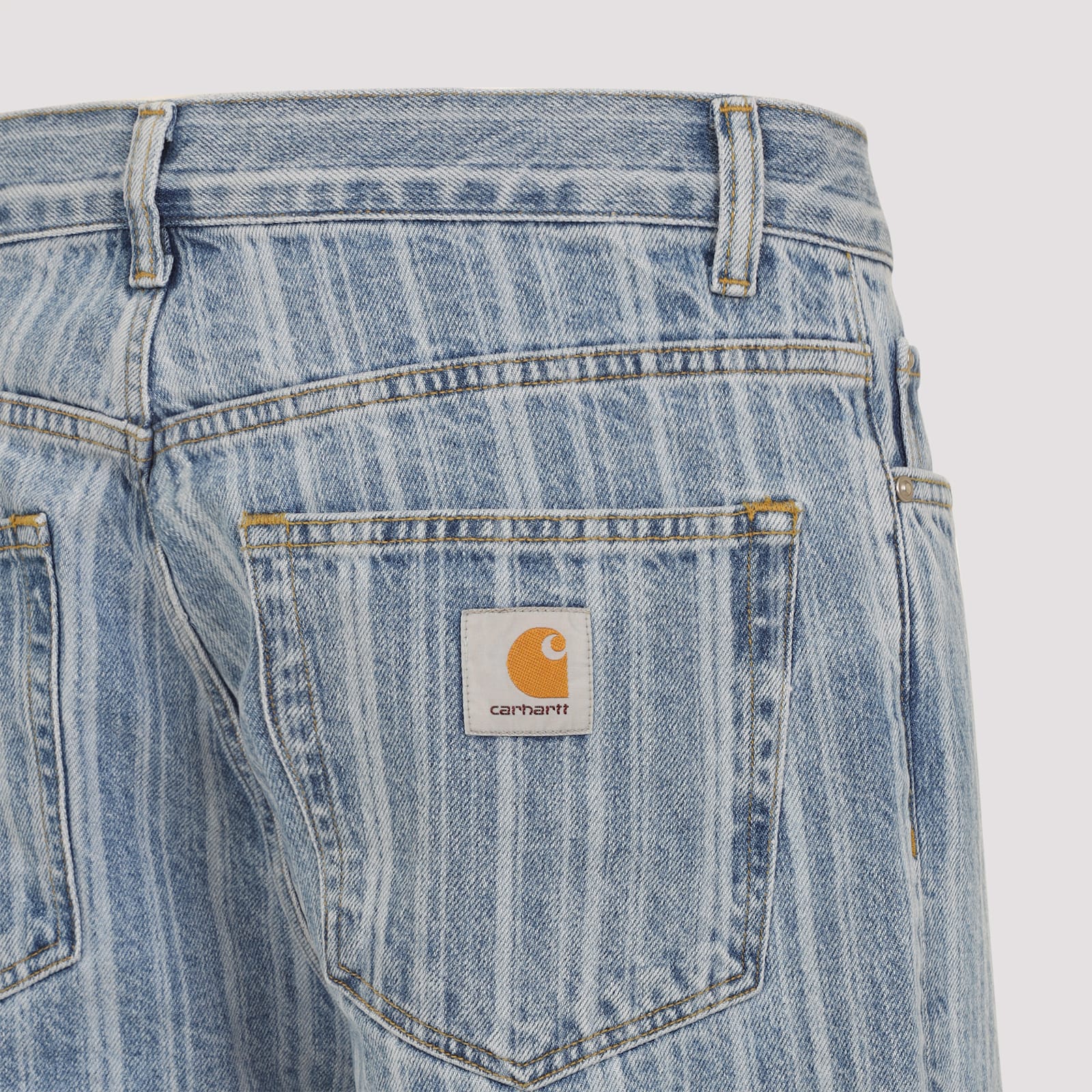 Carhartt Rylan Loose Tapered Cotton Jeans In Blue