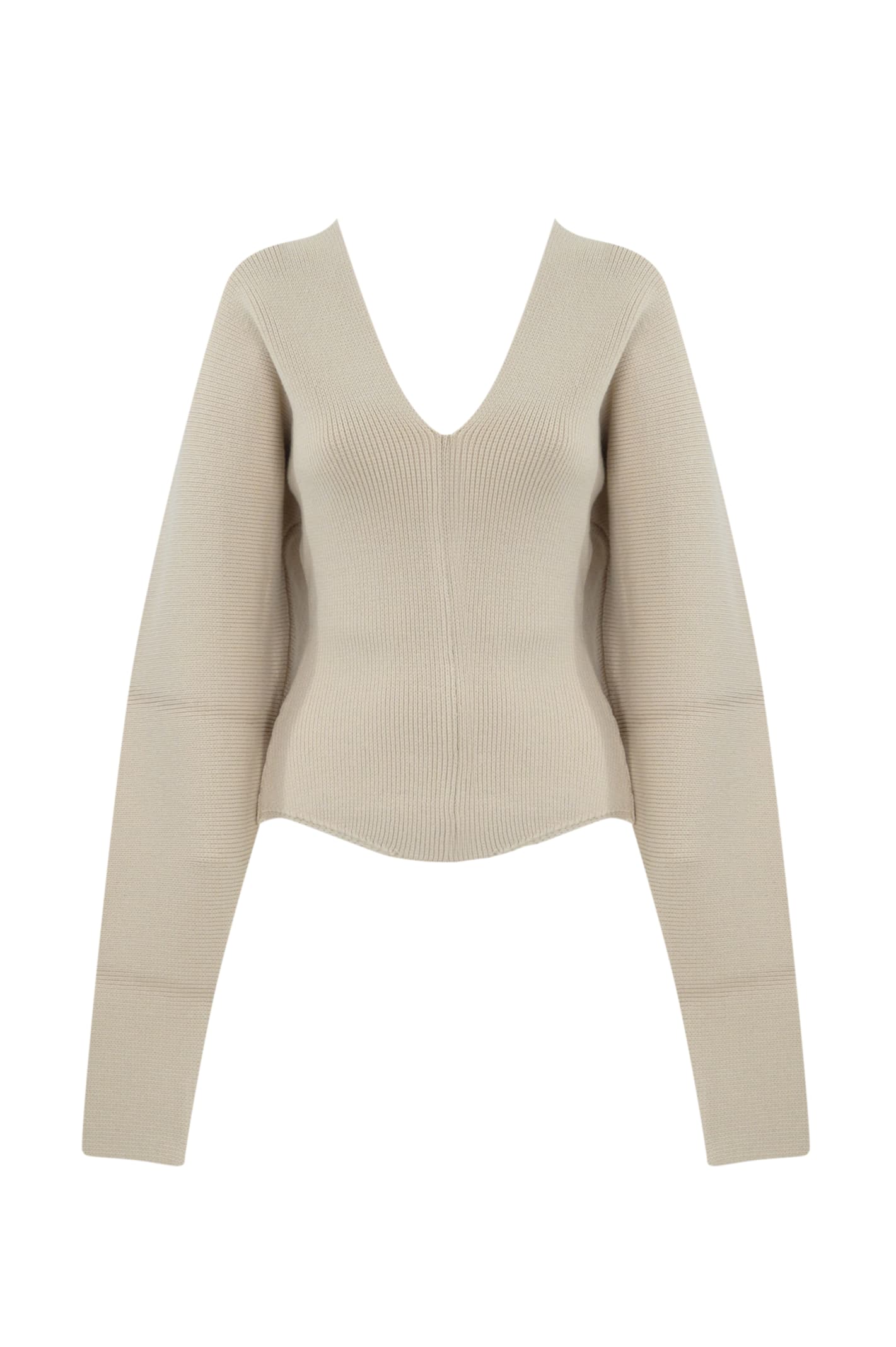 Shop Philosophy Di Lorenzo Serafini Virgin Wool Sweater In Avorio