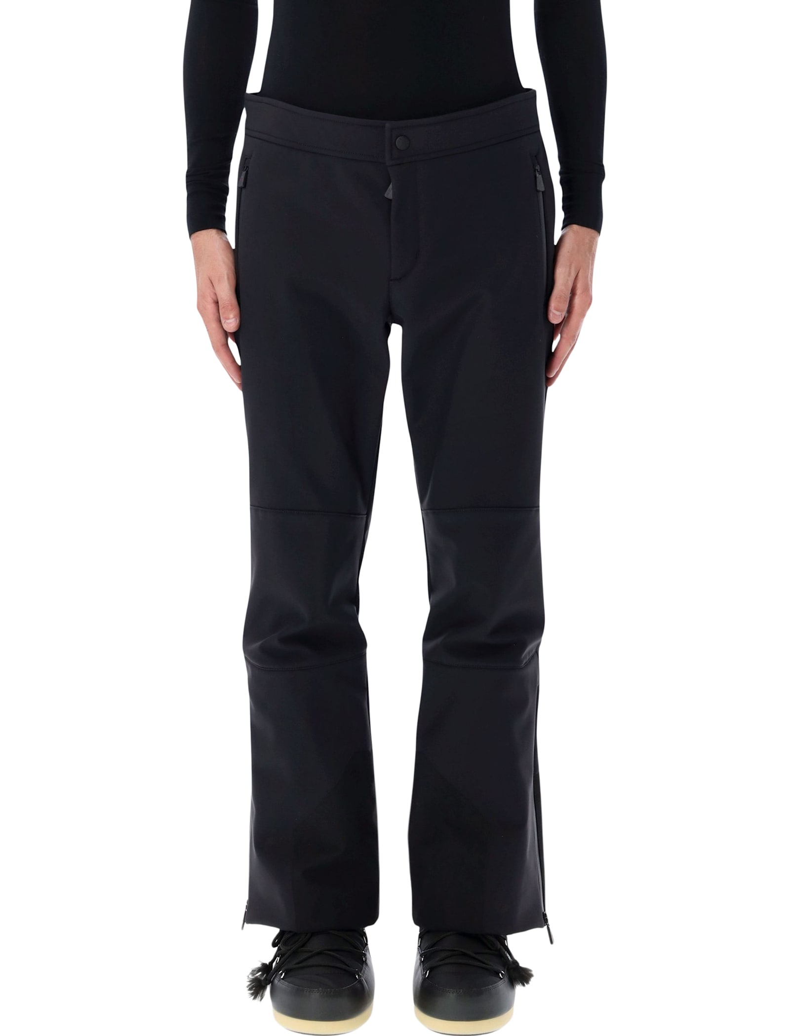 Moncler Grenoble Technical Poplin Ski Trousers In Black