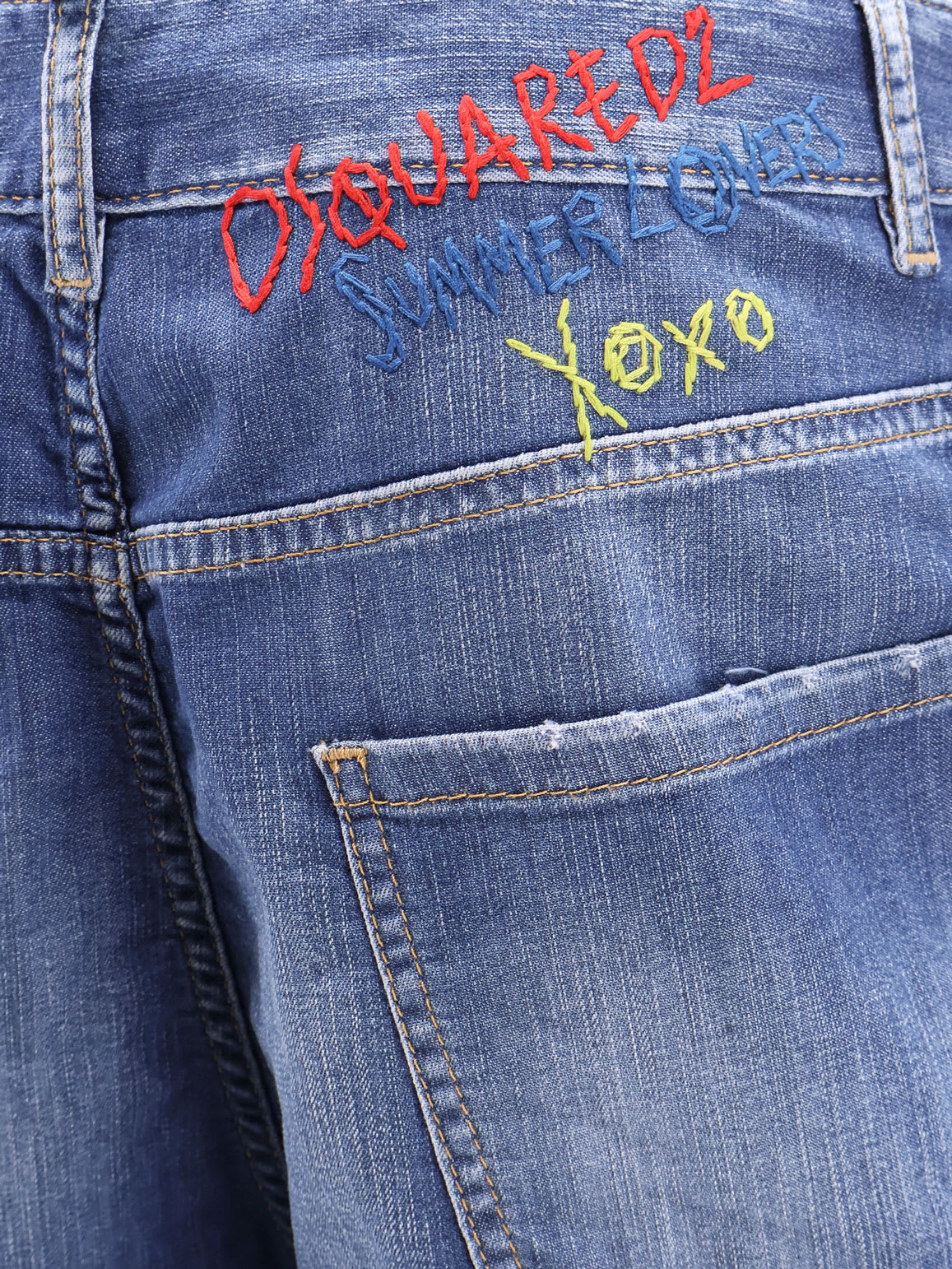 ショートパンツ DSQUARED2 Dsquared2 Summer Lovers denim shorts Blu Dsquared2 Summer Lovers Denim Shorts | italist