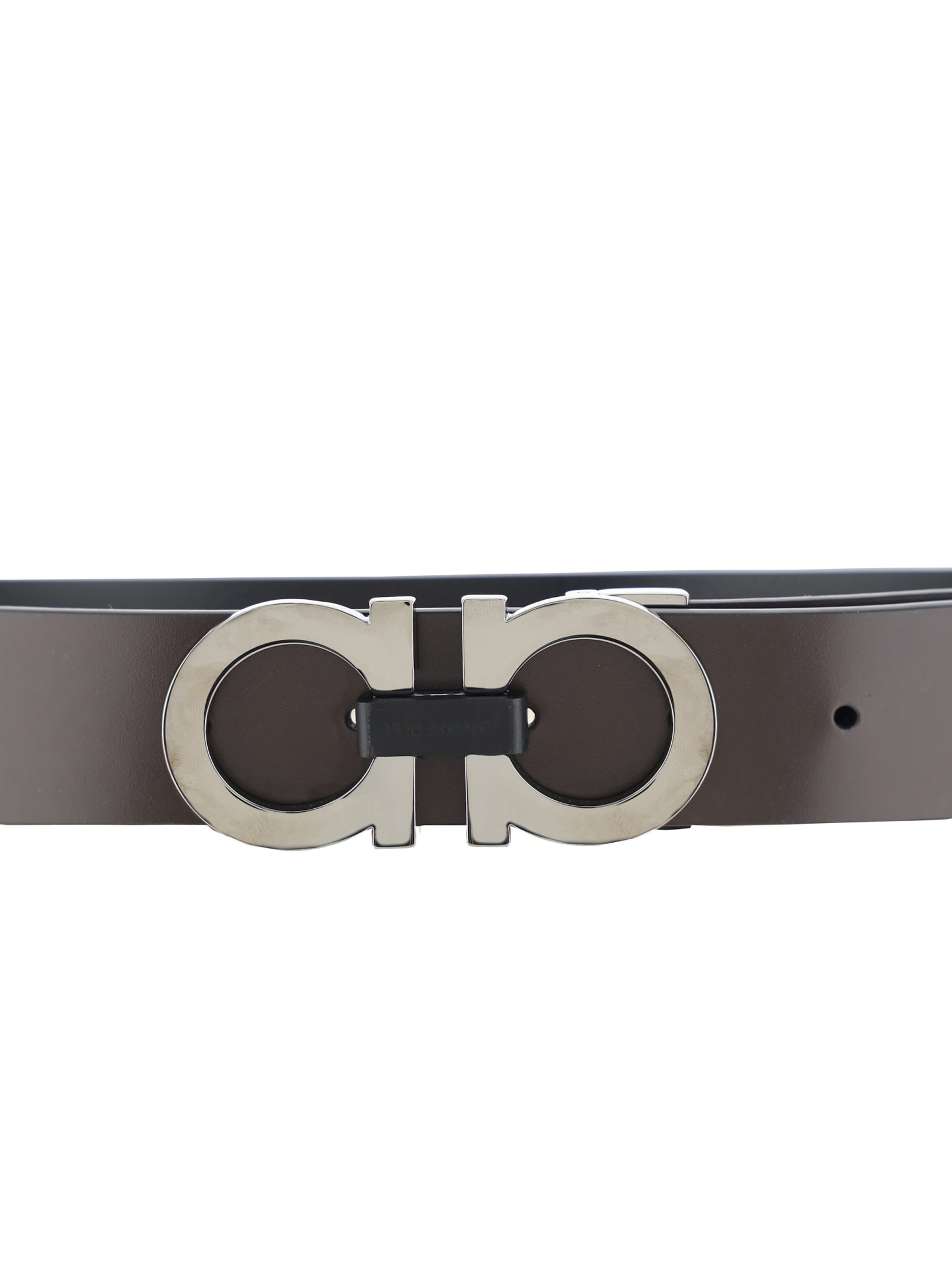 Ferragamo Reversible Belt In Black