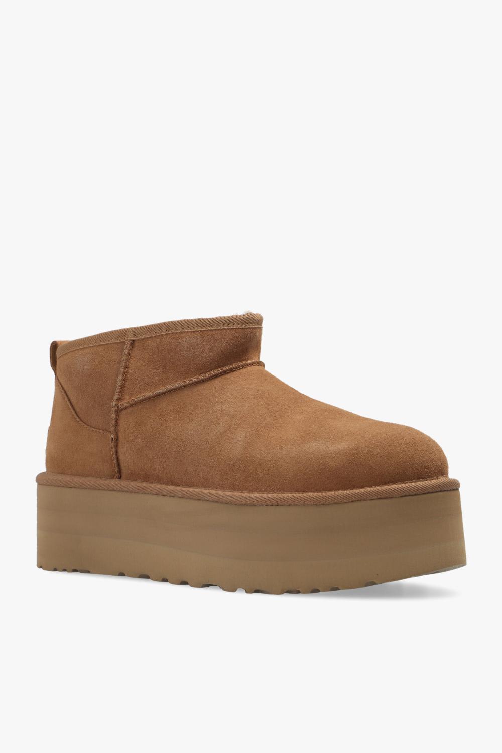 Ugg Classic Ultra Mini 1135092-che Womens 5 Chestnut Suede Platform Boot Gbnc453 In Brown