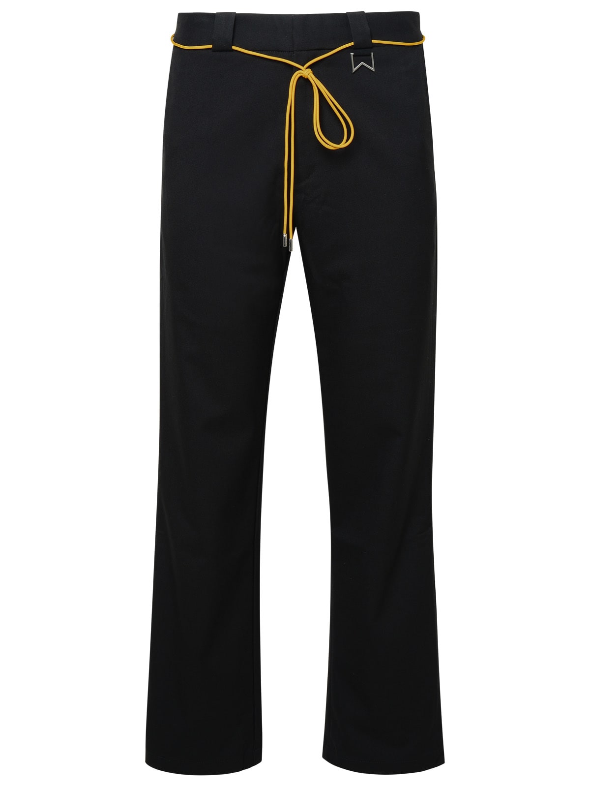 Black Polyester Joggers