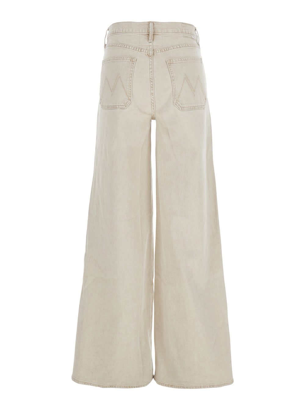 Shop Mother Patch Pocket Undercover Sneak Beige Five-pocket Jeans In Cotton Woman