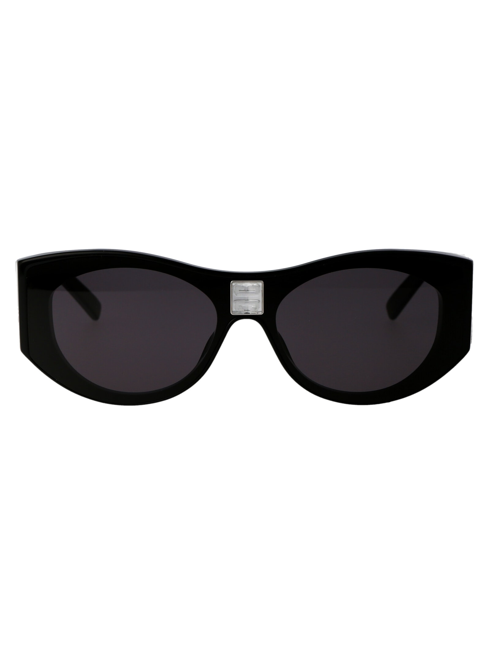 Shop Givenchy Gv40014i Sunglasses In 01a Shiny Black / Smoke