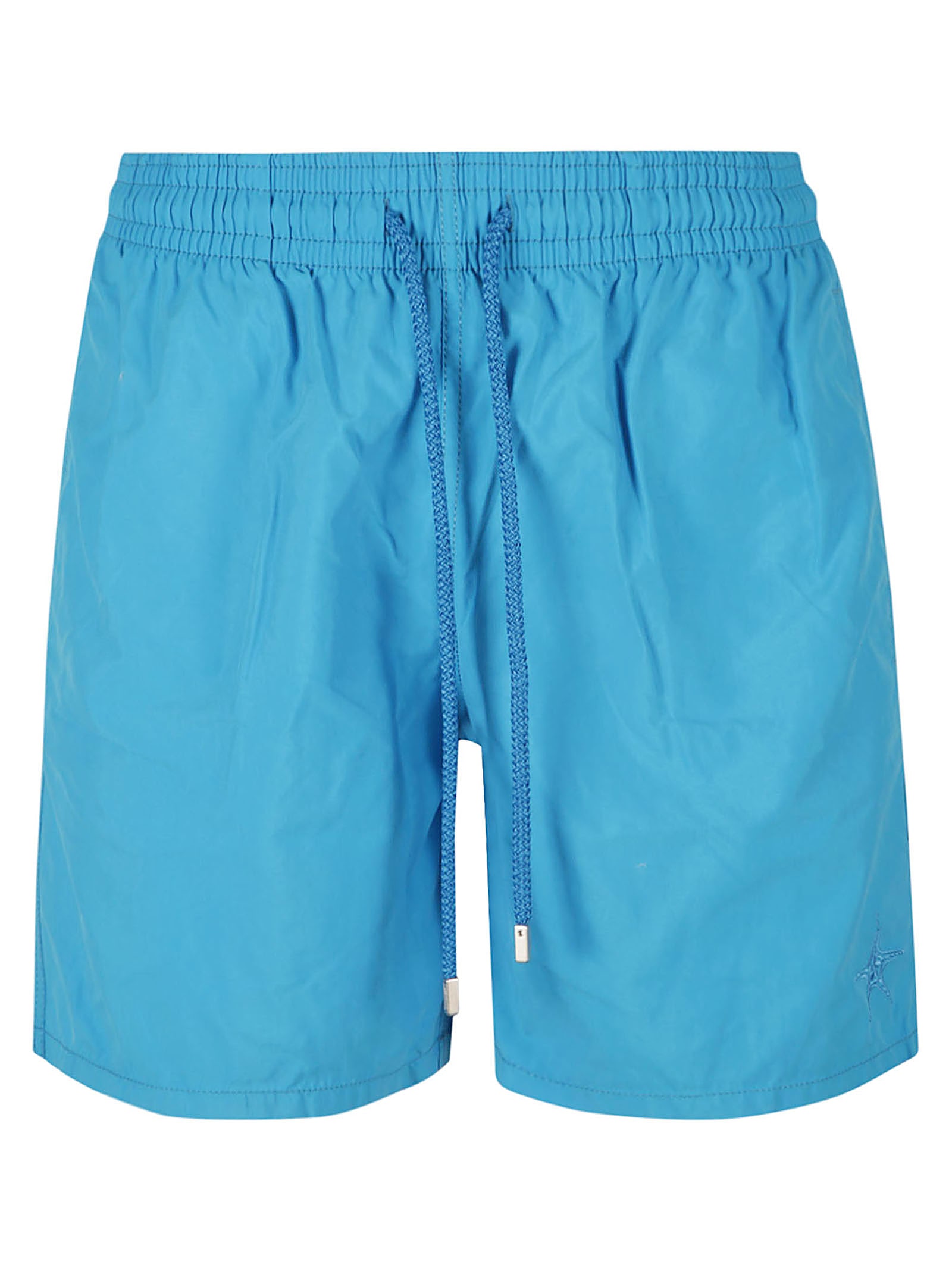 Shop Vilebrequin Moorea Shorts In Blue Hawaii