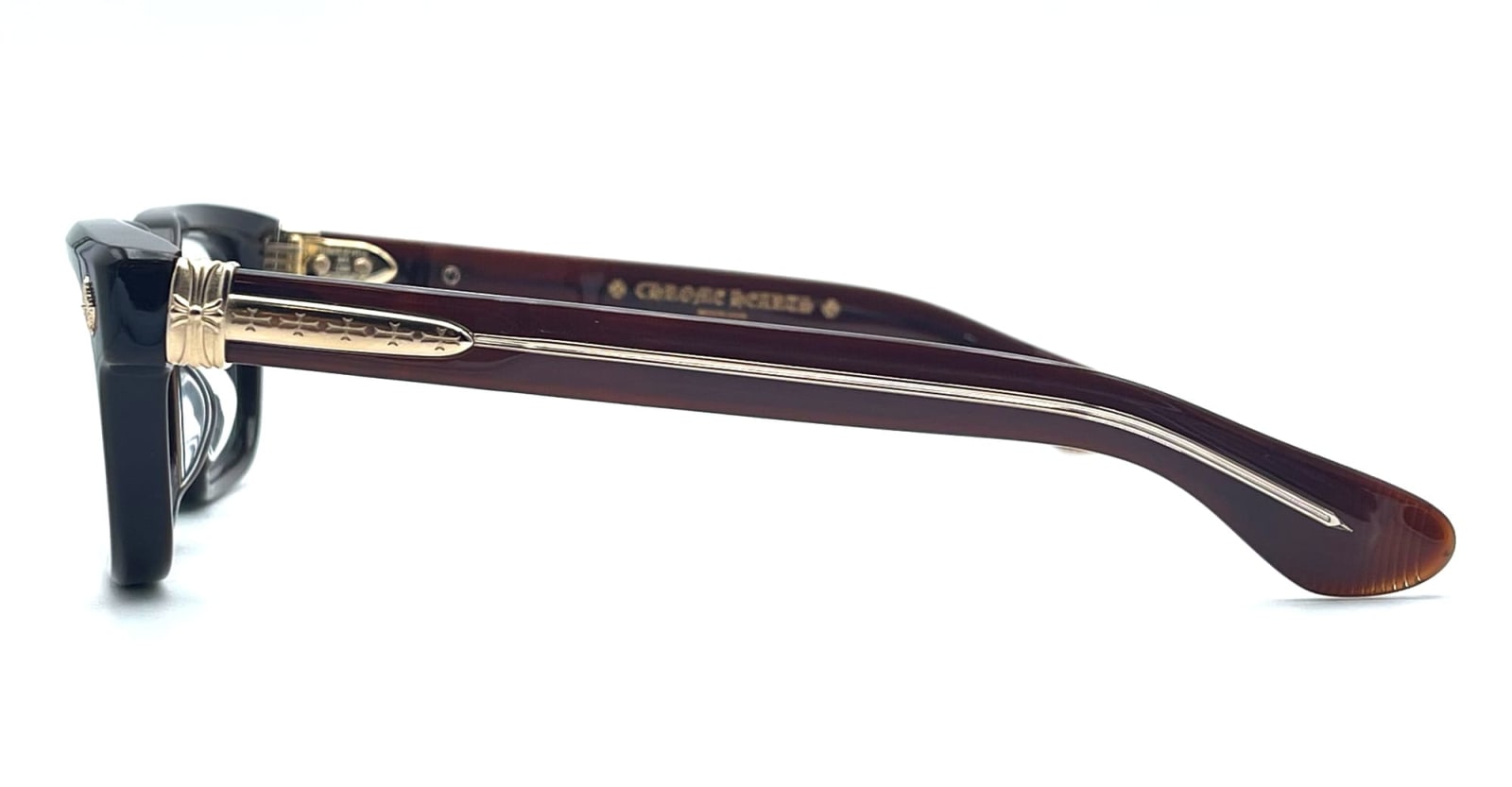 Shop Chrome Hearts Pen 15 - Classic Brown Rx Glasses